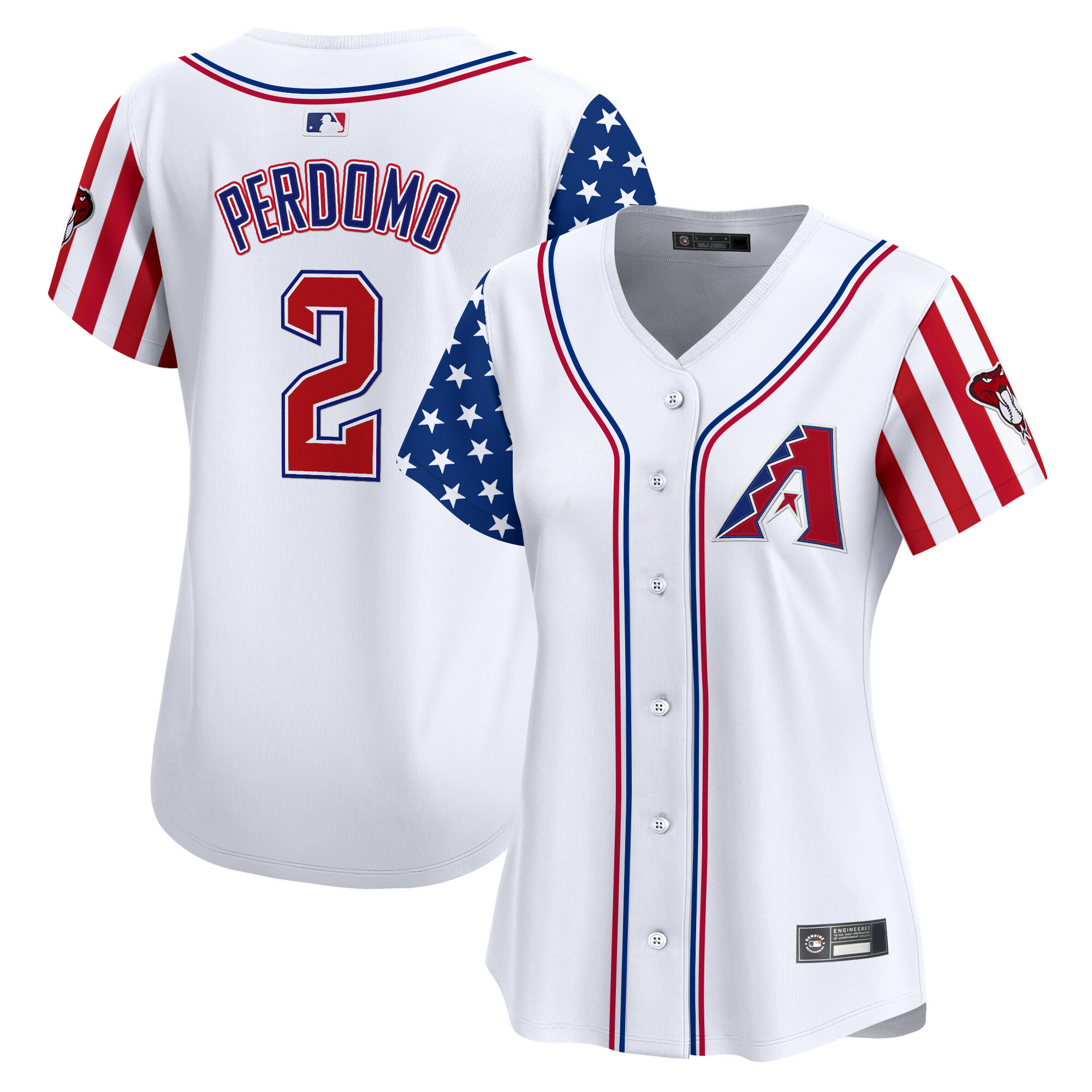 Women's Arizona Diamondbacks 2025 Independence Day Vapor Premier Limited Jersey - All Stitched