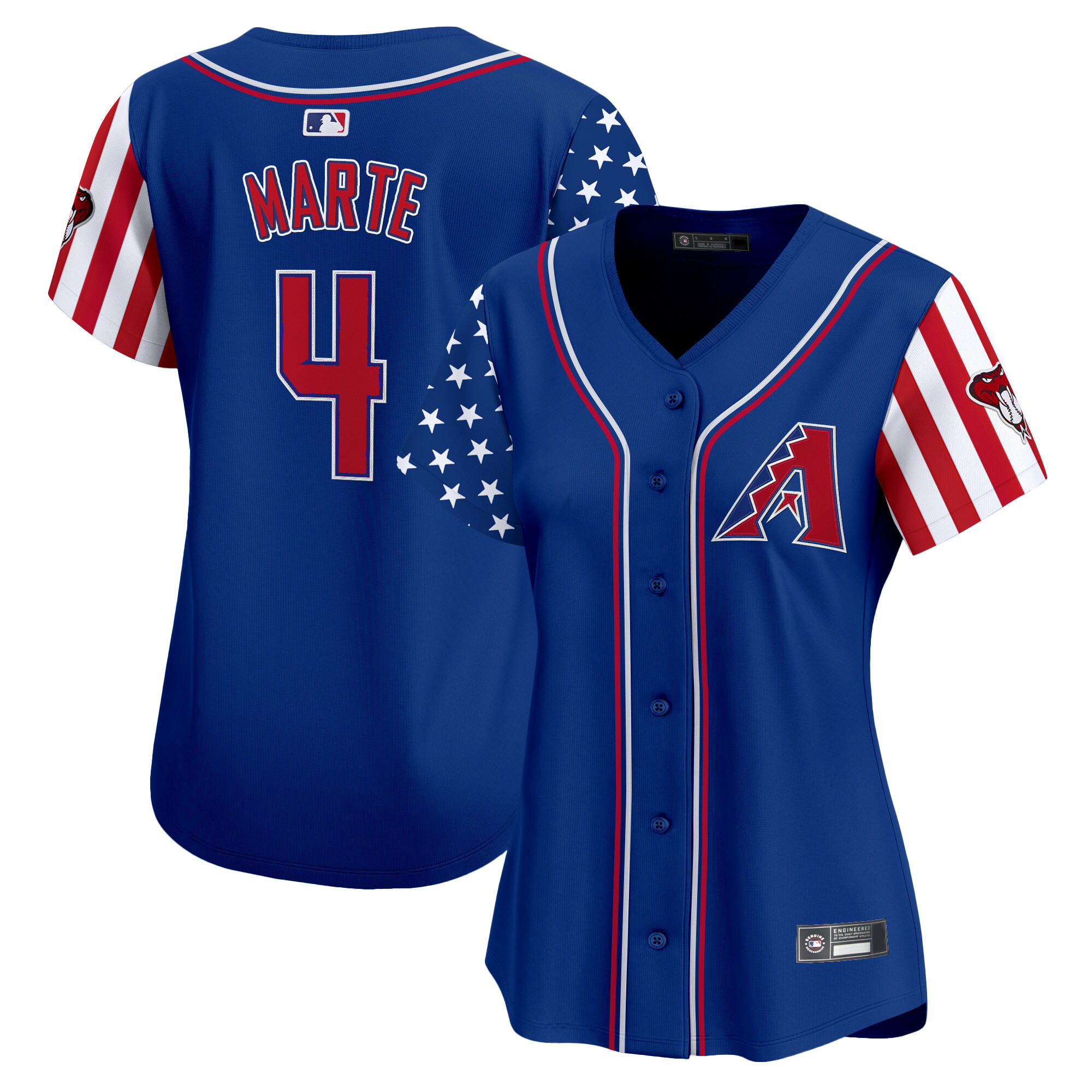 Women's Arizona Diamondbacks 2025 Independence Day Vapor Premier Limited Jersey - All Stitched