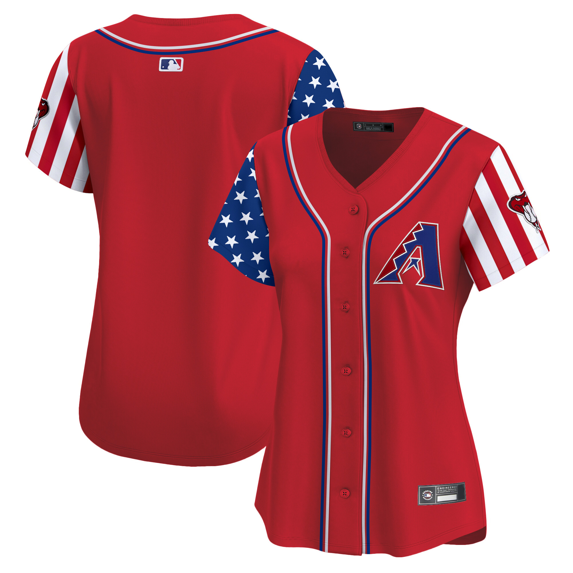 Women's Arizona Diamondbacks 2025 Independence Day Vapor Premier Limited Jersey - All Stitched