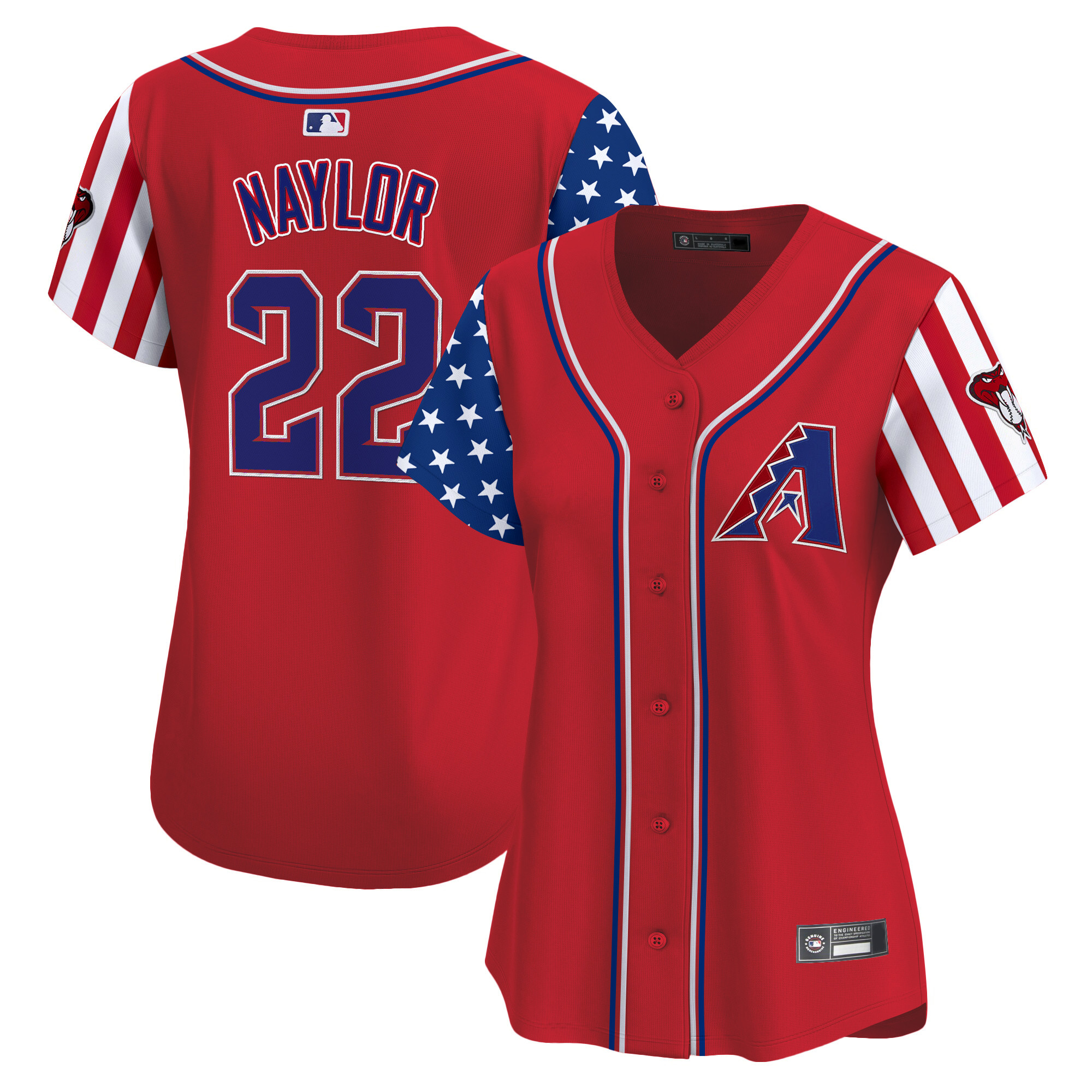 Women's Arizona Diamondbacks 2025 Independence Day Vapor Premier Limited Jersey - All Stitched