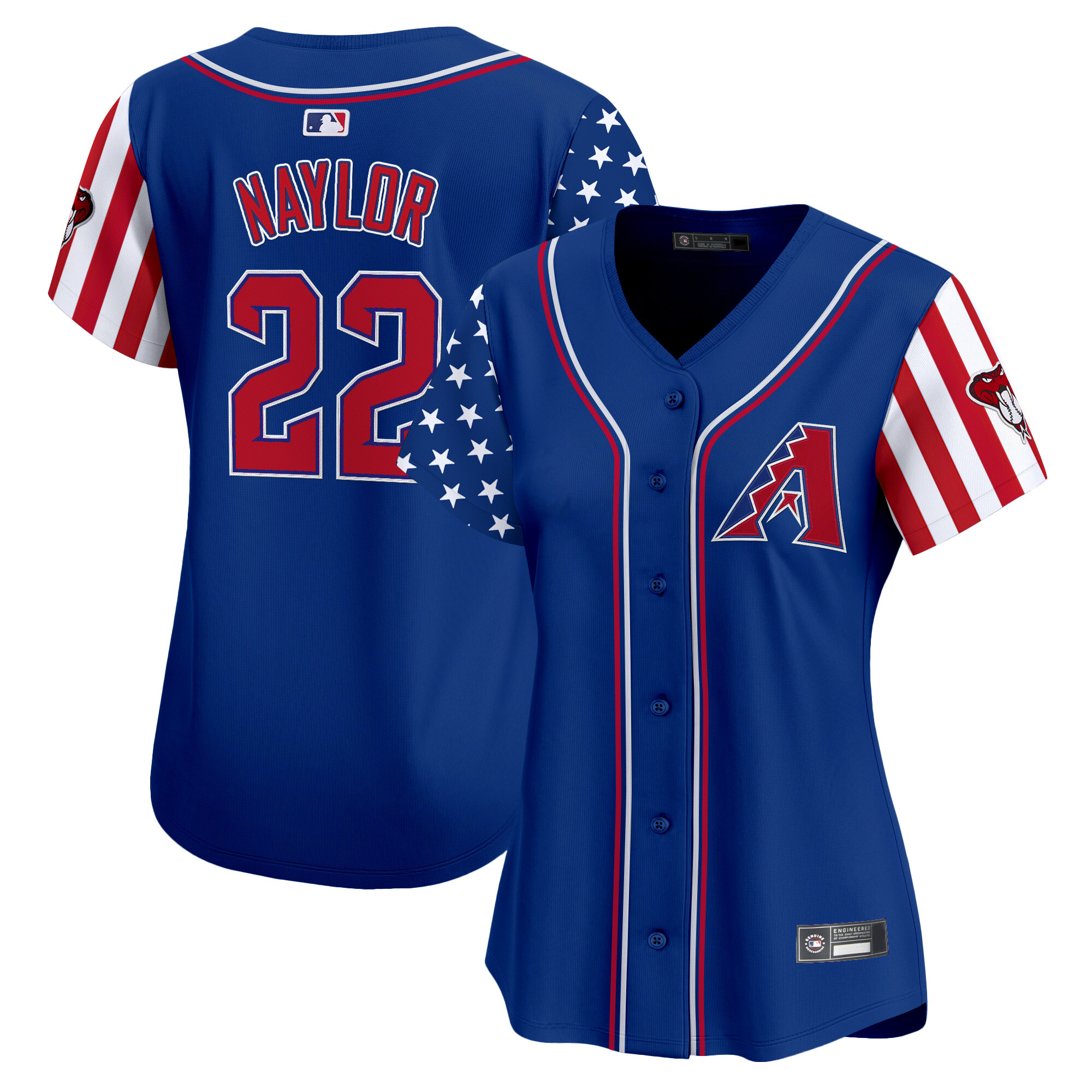 Women's Arizona Diamondbacks 2025 Independence Day Vapor Premier Limited Jersey - All Stitched