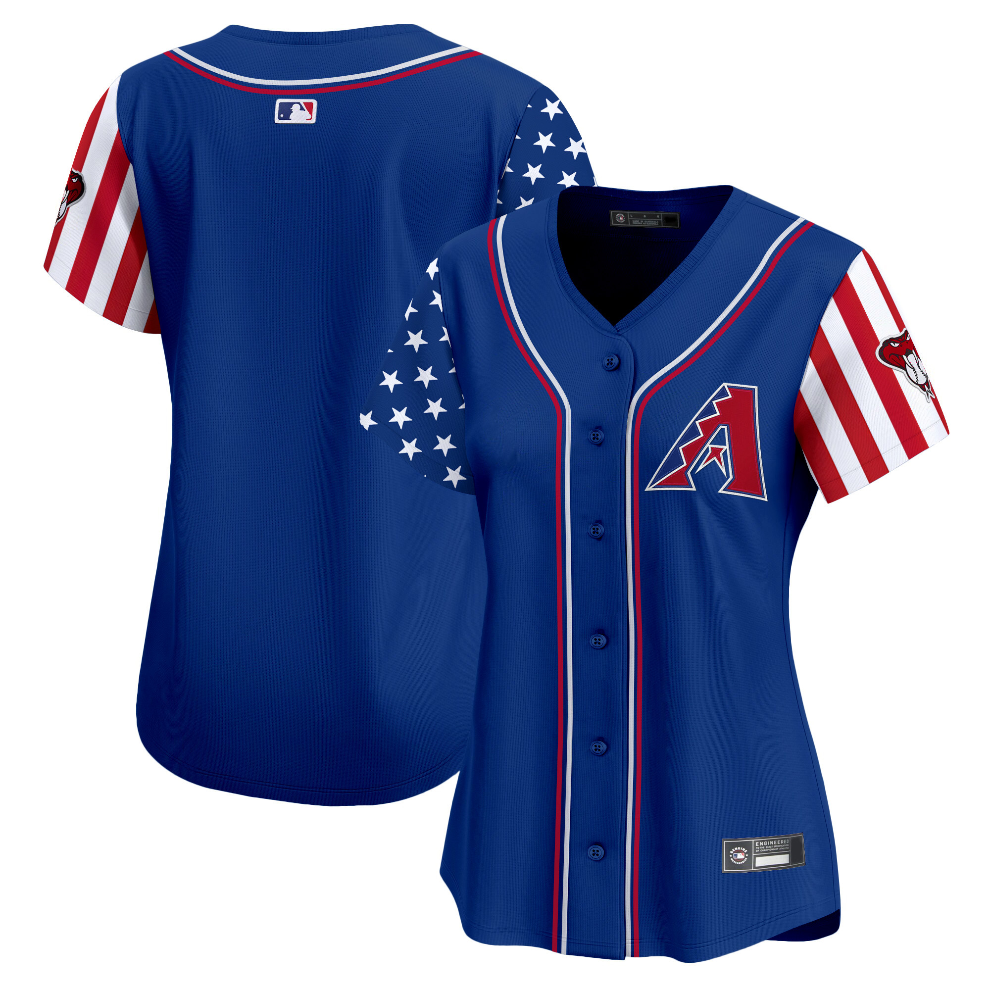 Women's Arizona Diamondbacks 2025 Independence Day Vapor Premier Limited Jersey - All Stitched
