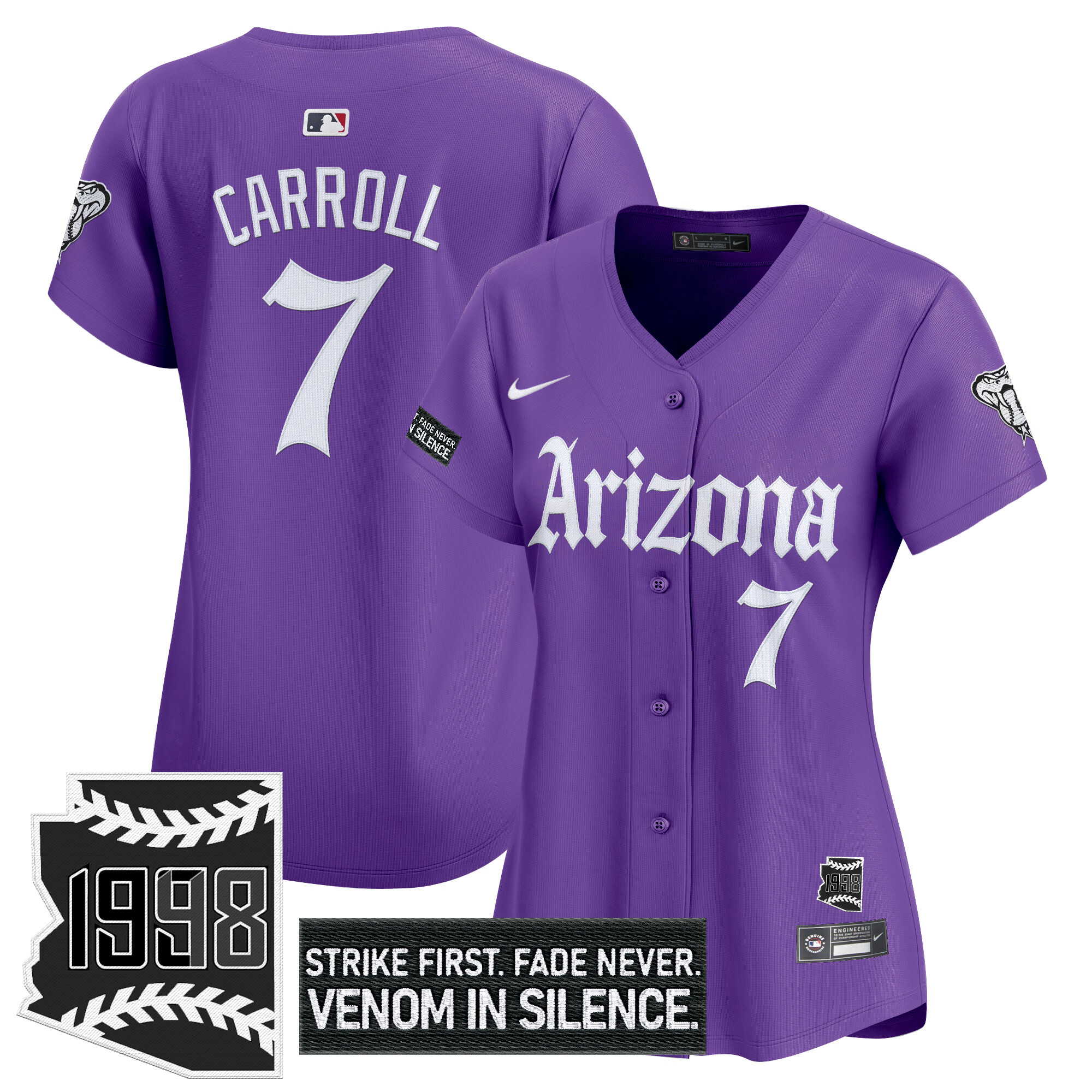Women's Arizona Diamondbacks 'Gothic Desert Fang Edition' Vapor Premier Limited Jersey - All Stitched