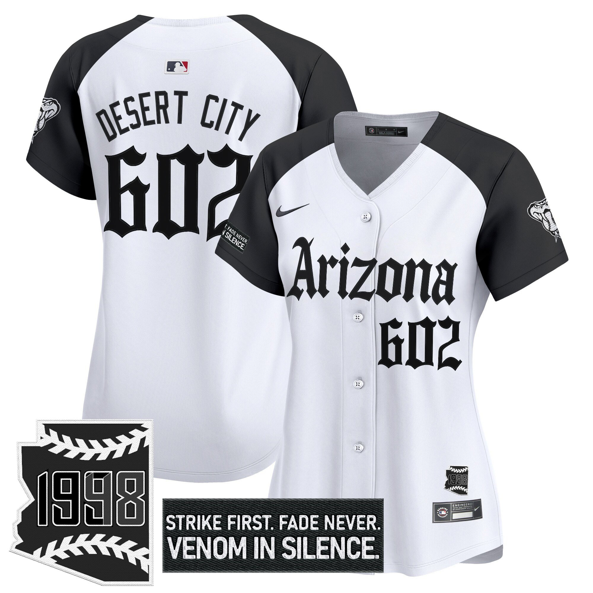 Women's Arizona Diamondbacks 'Gothic Desert Fang Edition' Vapor Premier Limited Jersey - All Stitched