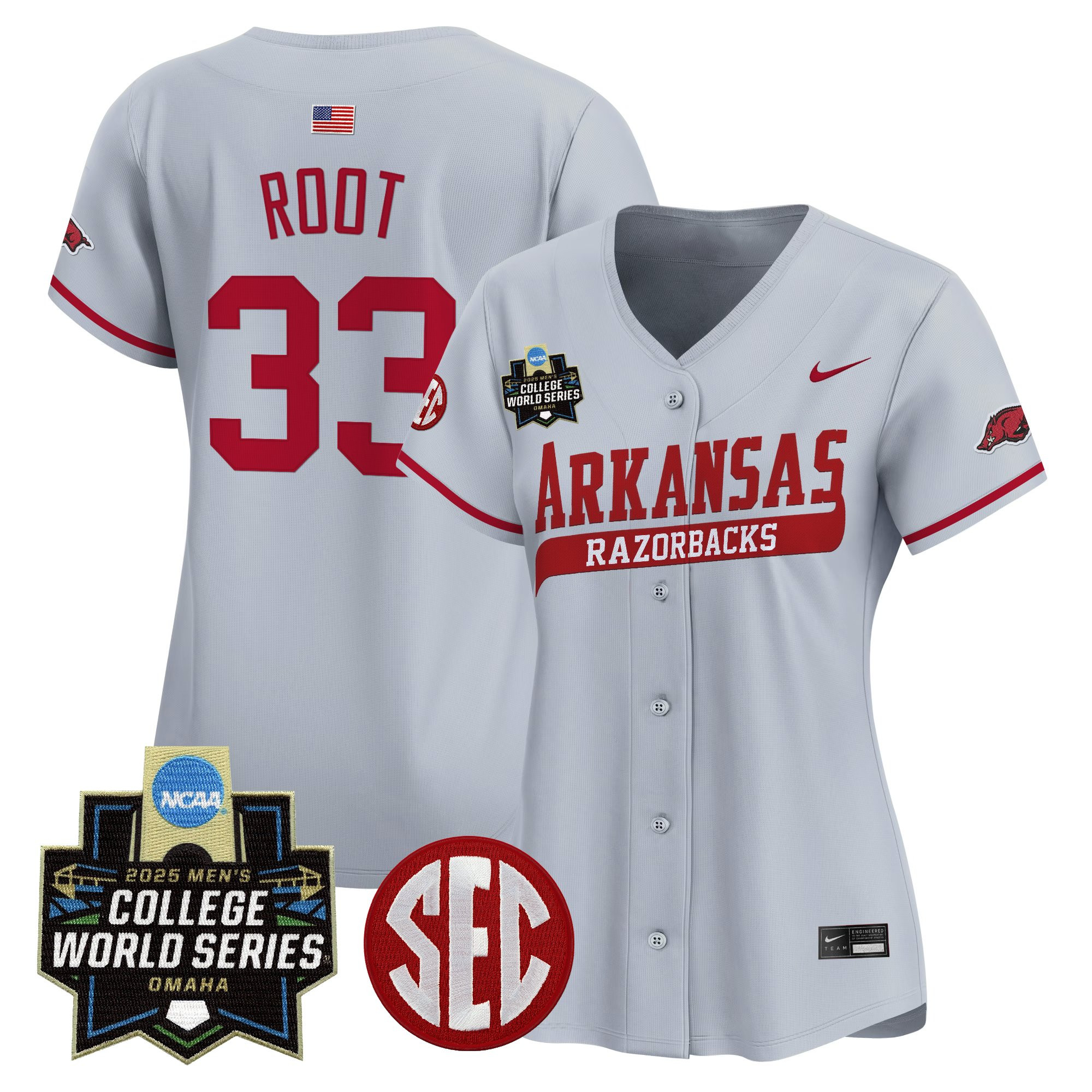 Women's Arkansas Razorbacks 2025 World Series Vapor Premier Limited Jersey - All Stitched