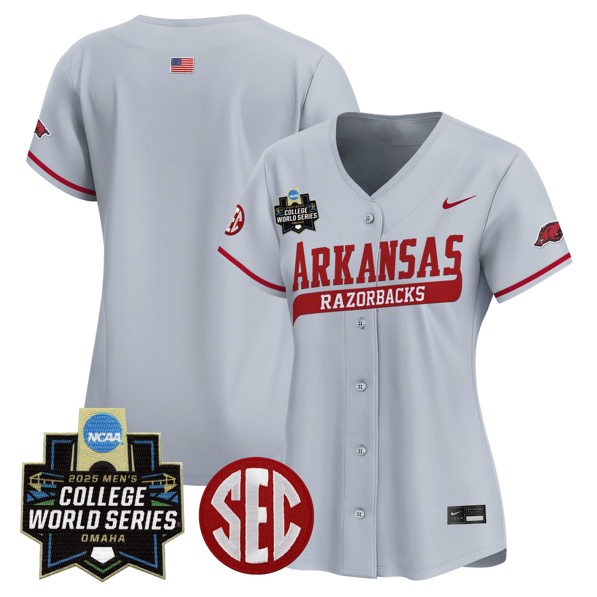 Women's Arkansas Razorbacks 2025 World Series Vapor Premier Limited Jersey - All Stitched