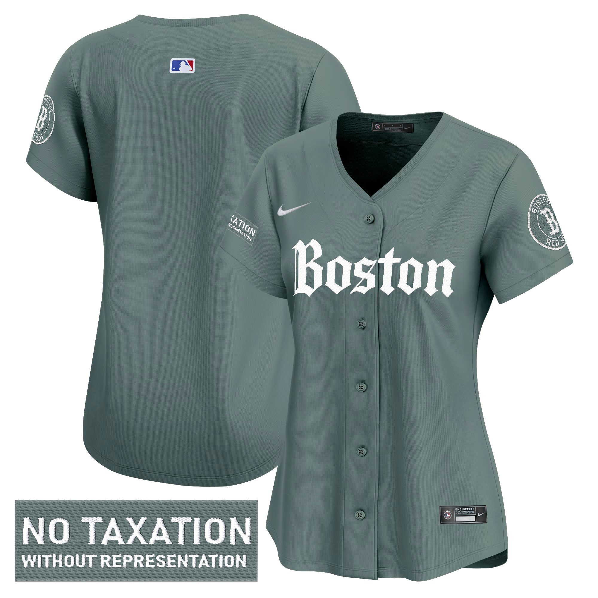 Women's Boston Red Sox 'Retro Newspaper Edition' Vapor Premier Limited Jersey - All Stitched
