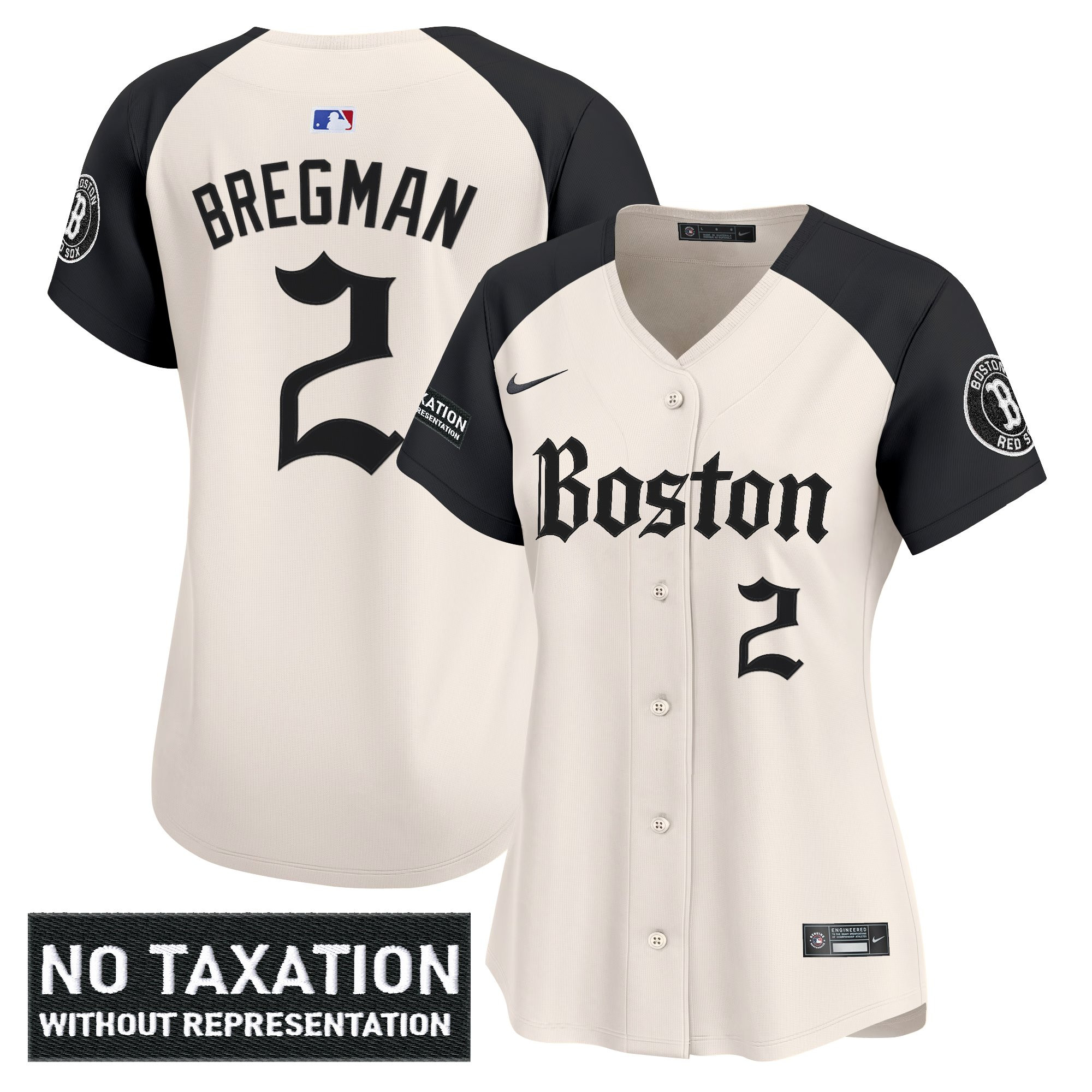 Women's Boston Red Sox 'Retro Newspaper Edition' Vapor Premier Limited Jersey - All Stitched