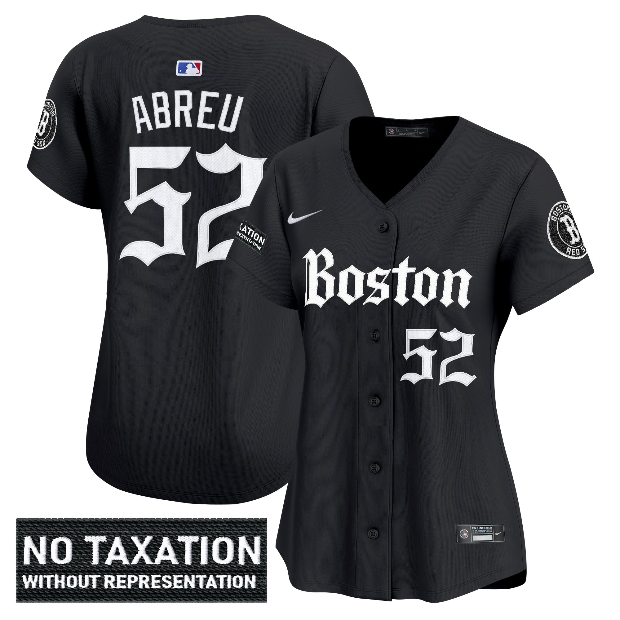 Women's Boston Red Sox 'Retro Newspaper Edition' Vapor Premier Limited Jersey - All Stitched
