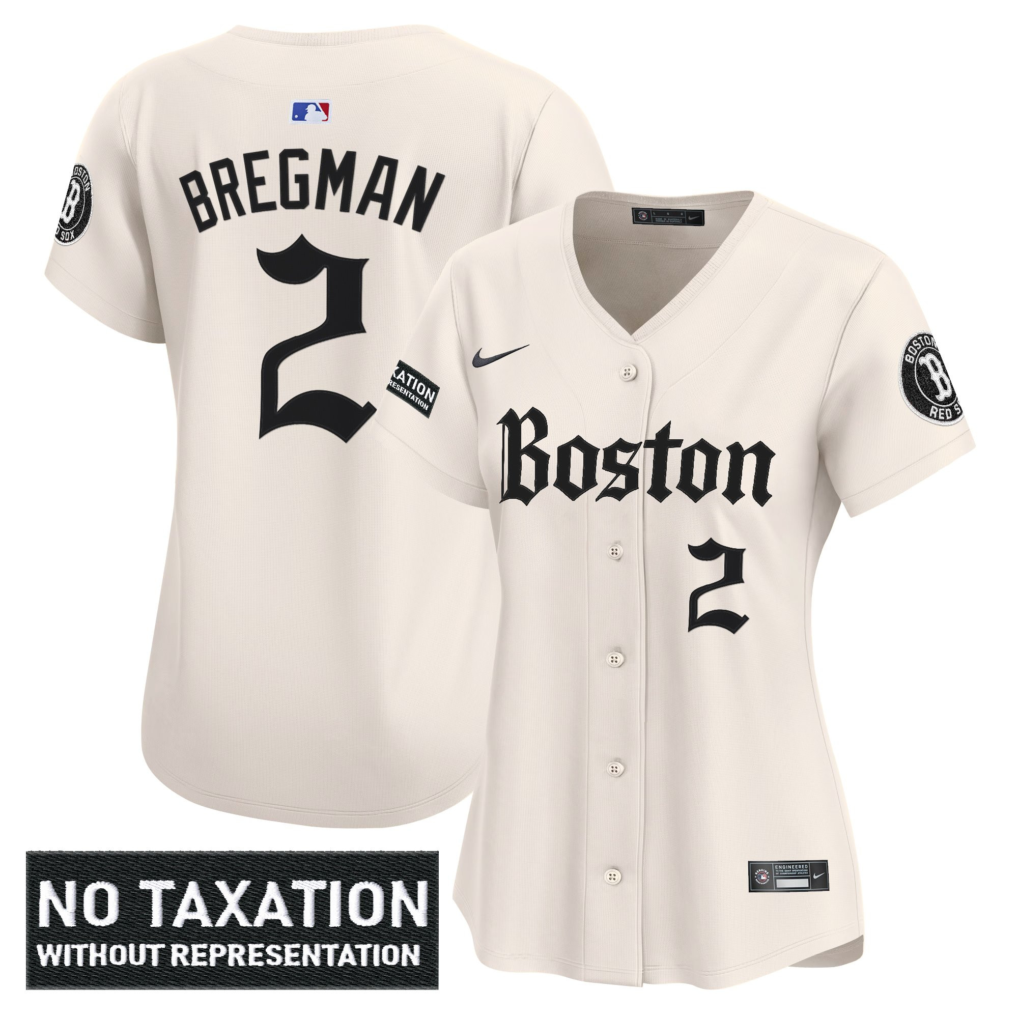 Women's Boston Red Sox 'Retro Newspaper Edition' Vapor Premier Limited Jersey - All Stitched