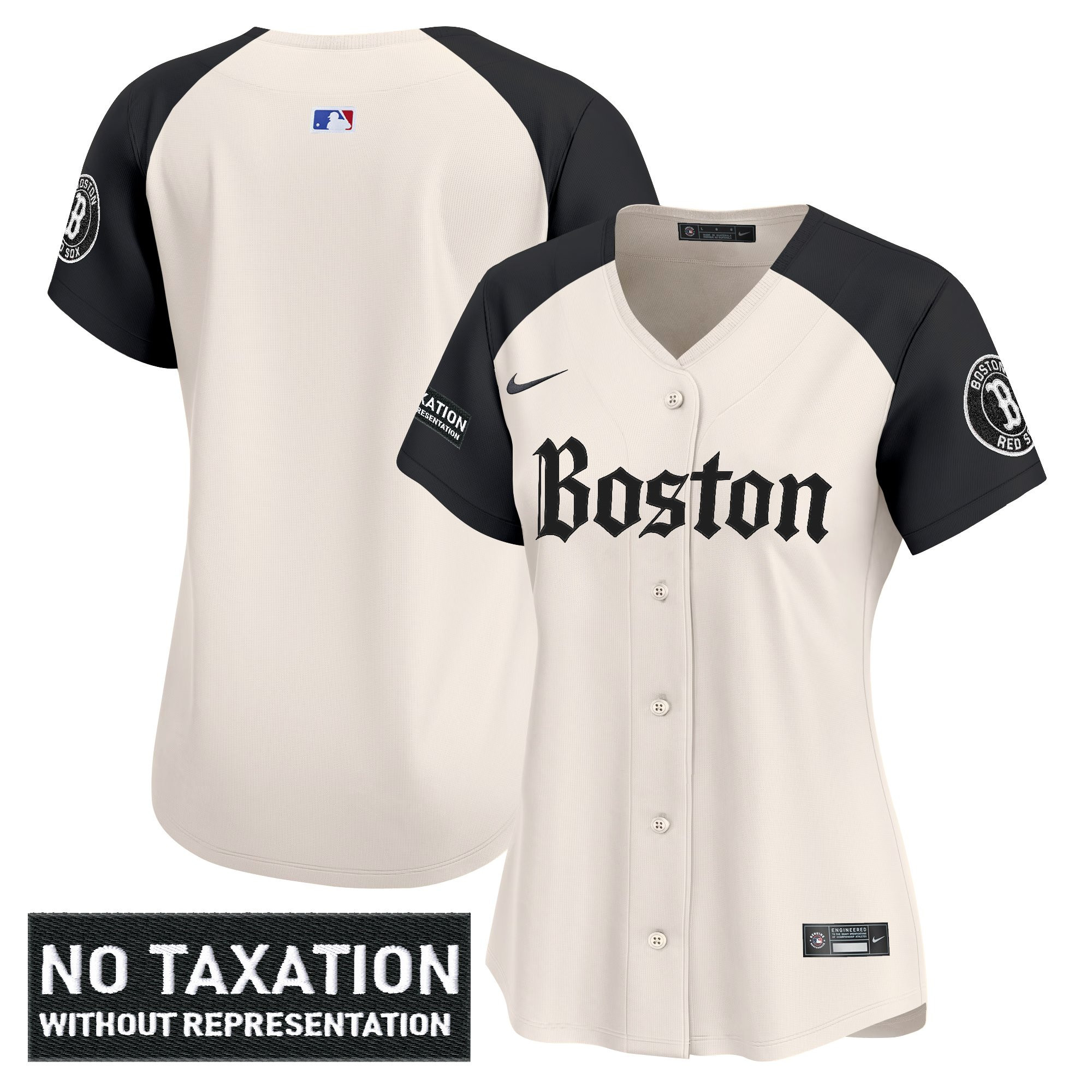 Women's Boston Red Sox 'Retro Newspaper Edition' Vapor Premier Limited Jersey - All Stitched