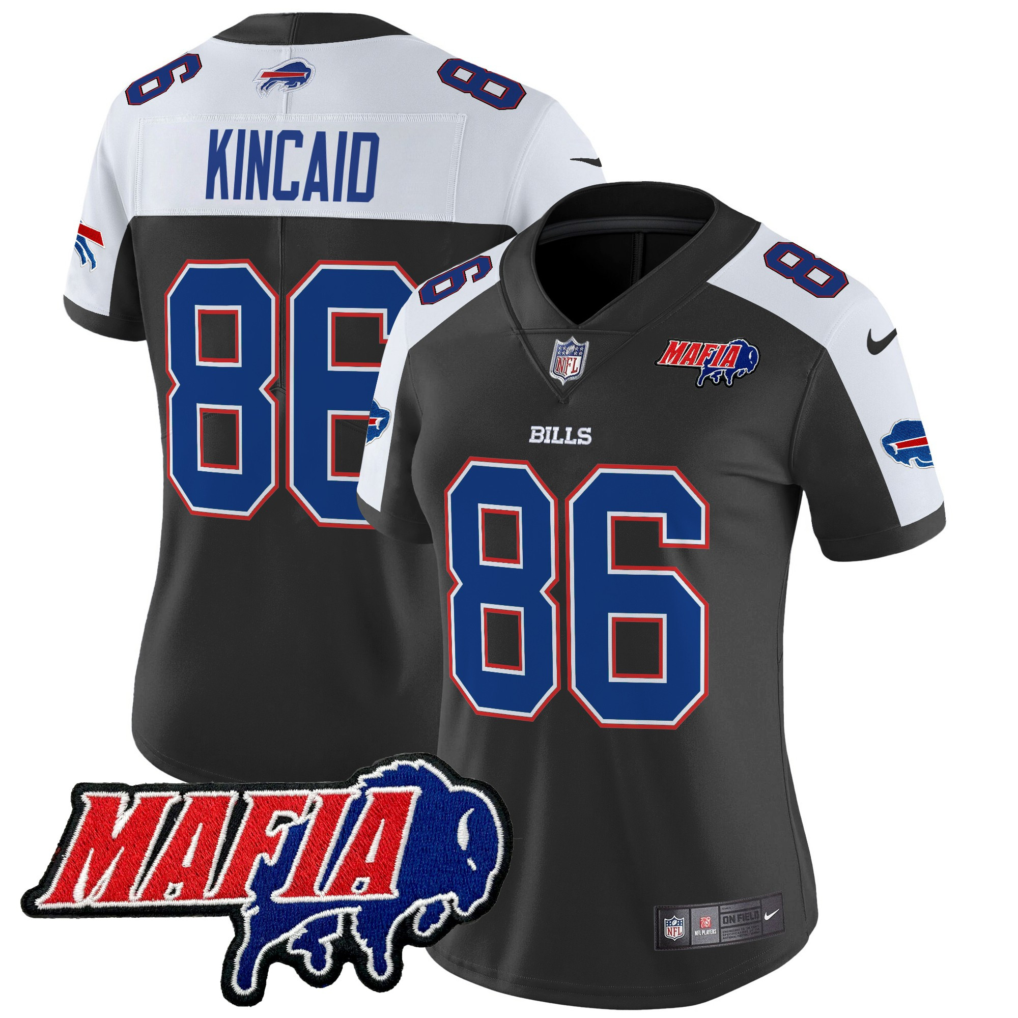 Women's Buffalo Bills 2025 Bills Mafia Patch Vapor Limited Jersey - All Stitched