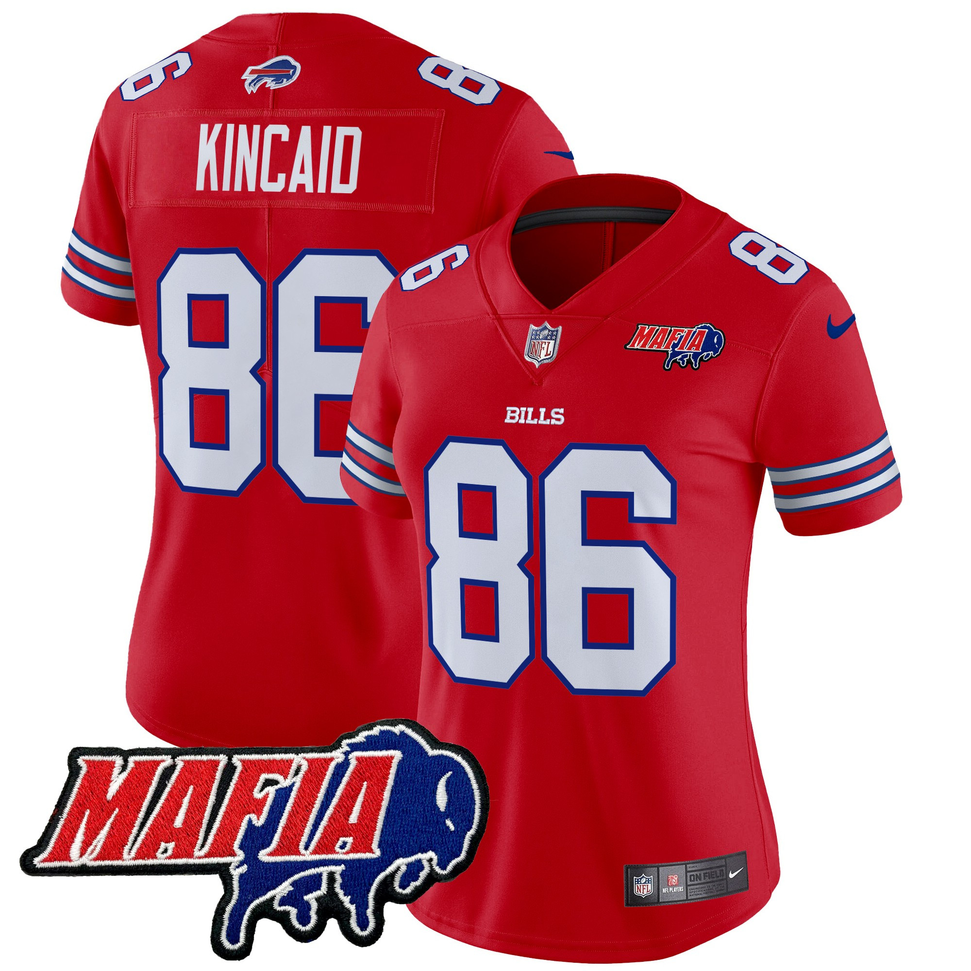 Women's Buffalo Bills 2025 Bills Mafia Patch Vapor Limited Jersey - All Stitched