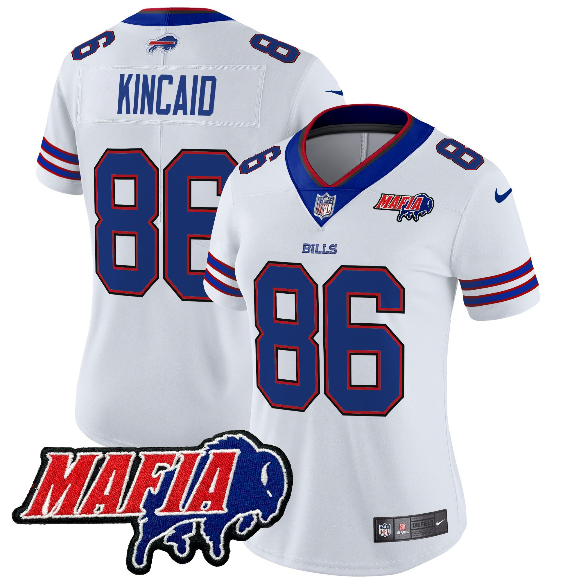 Women's Buffalo Bills 2025 Bills Mafia Patch Vapor Limited Jersey - All Stitched