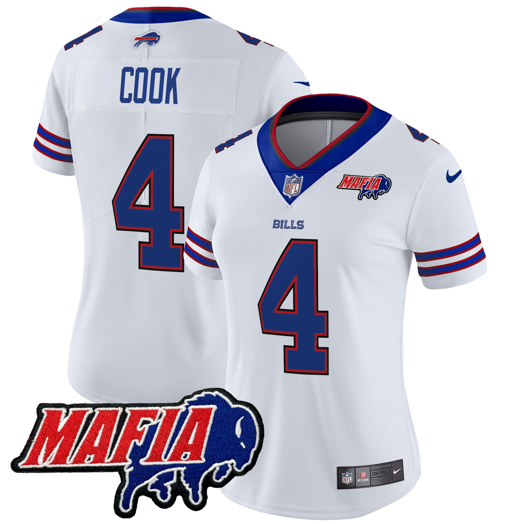 Women's Buffalo Bills 2025 Bills Mafia Patch Vapor Limited Jersey - All Stitched