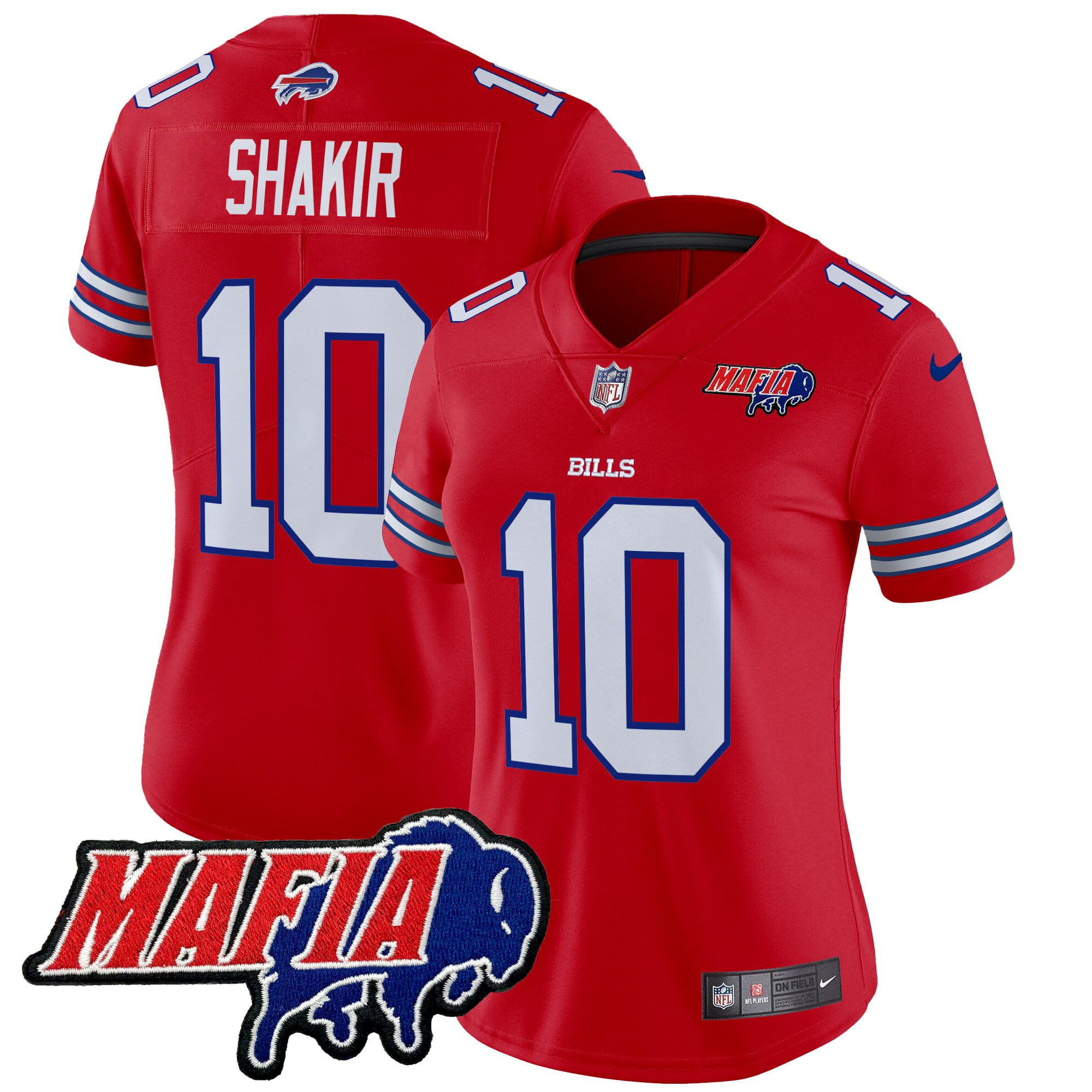 Women's Buffalo Bills 2025 Bills Mafia Patch Vapor Limited Jersey - All Stitched