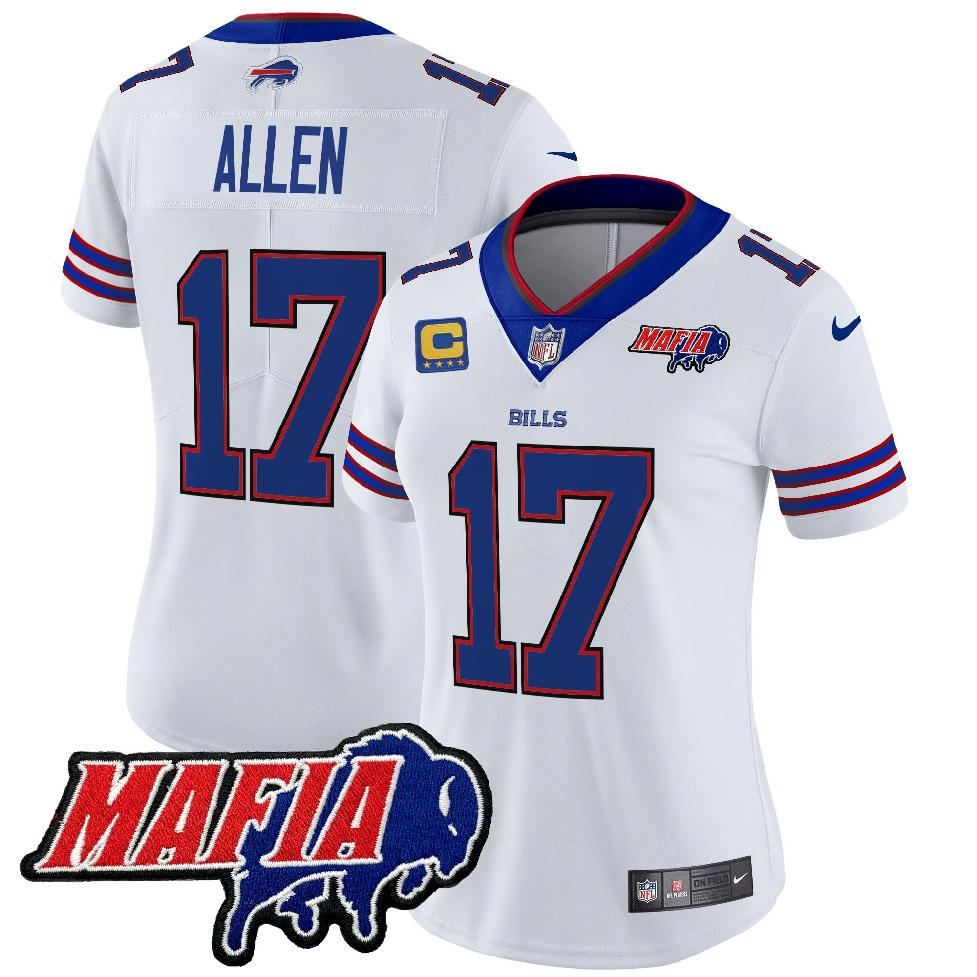 Women's Buffalo Bills 2025 Bills Mafia Patch Vapor Limited Jersey - All Stitched