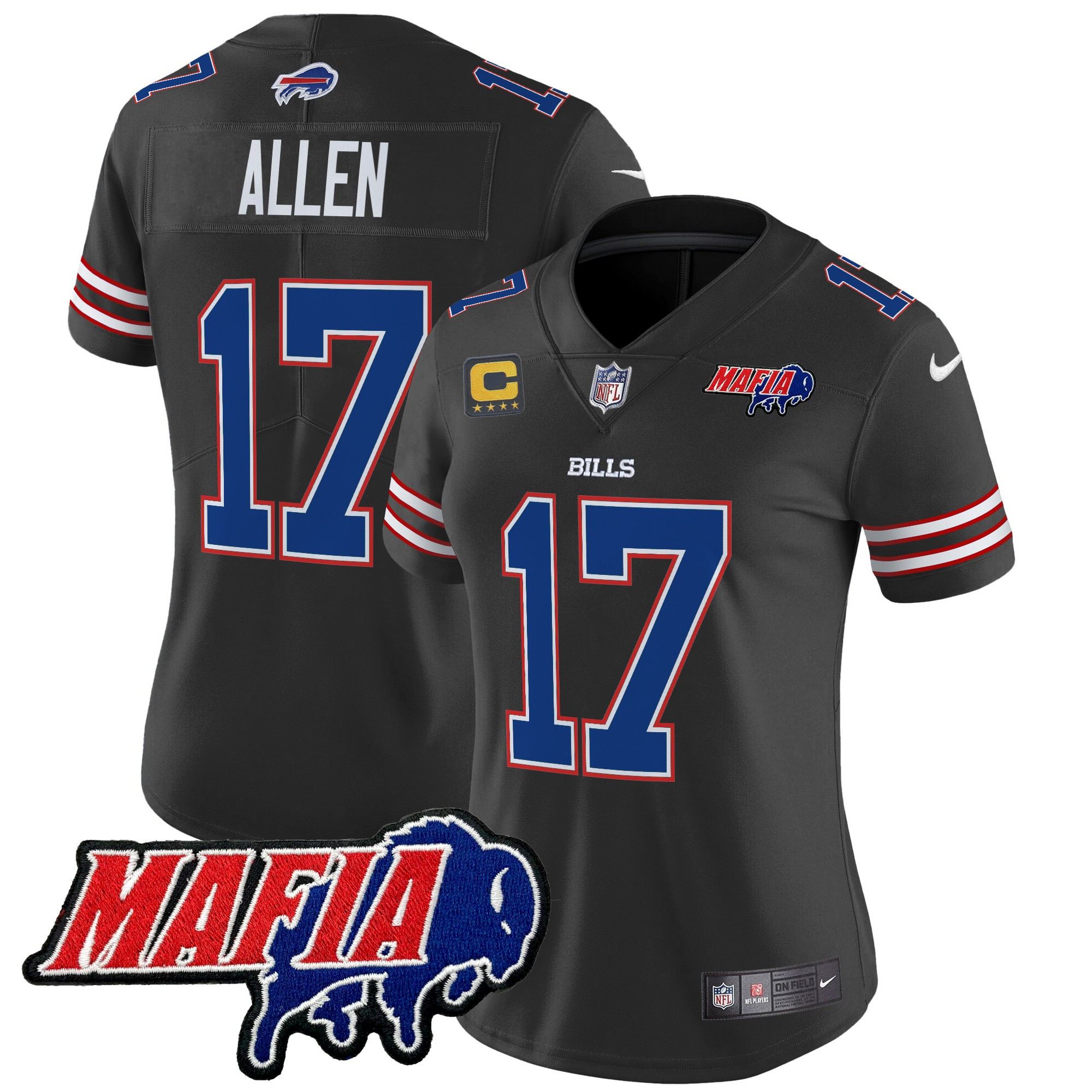 Women's Buffalo Bills 2025 Bills Mafia Patch Vapor Limited Jersey - All Stitched