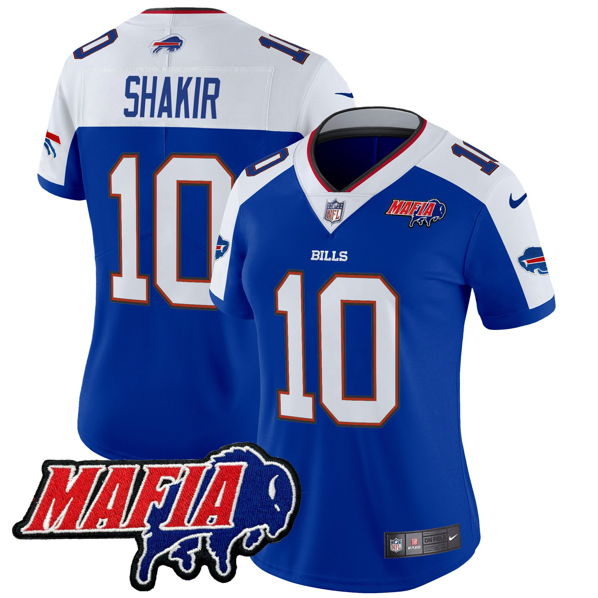 Women's Buffalo Bills 2025 Bills Mafia Patch Vapor Limited Jersey - All Stitched