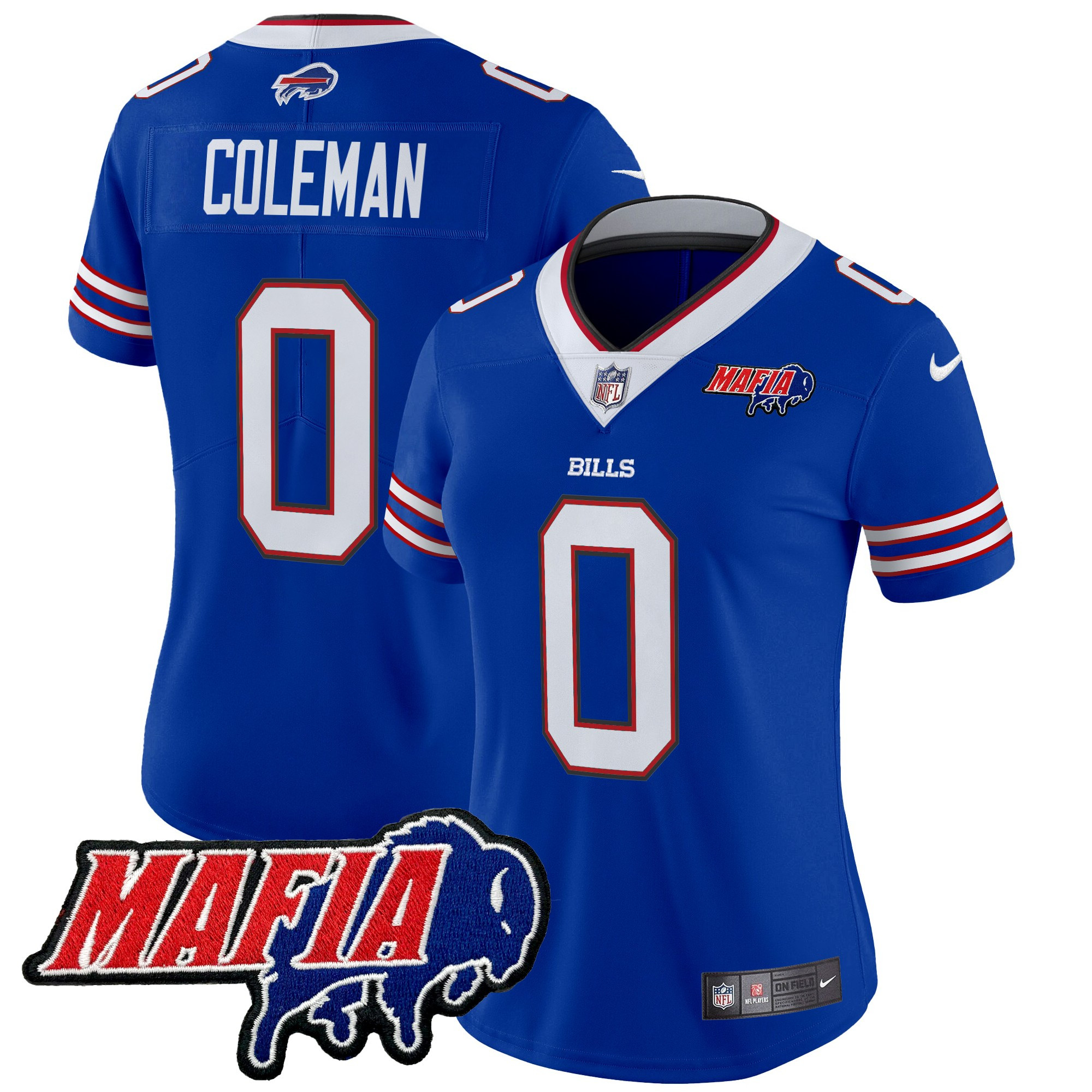 Women's Buffalo Bills 2025 Bills Mafia Patch Vapor Limited Jersey - All Stitched