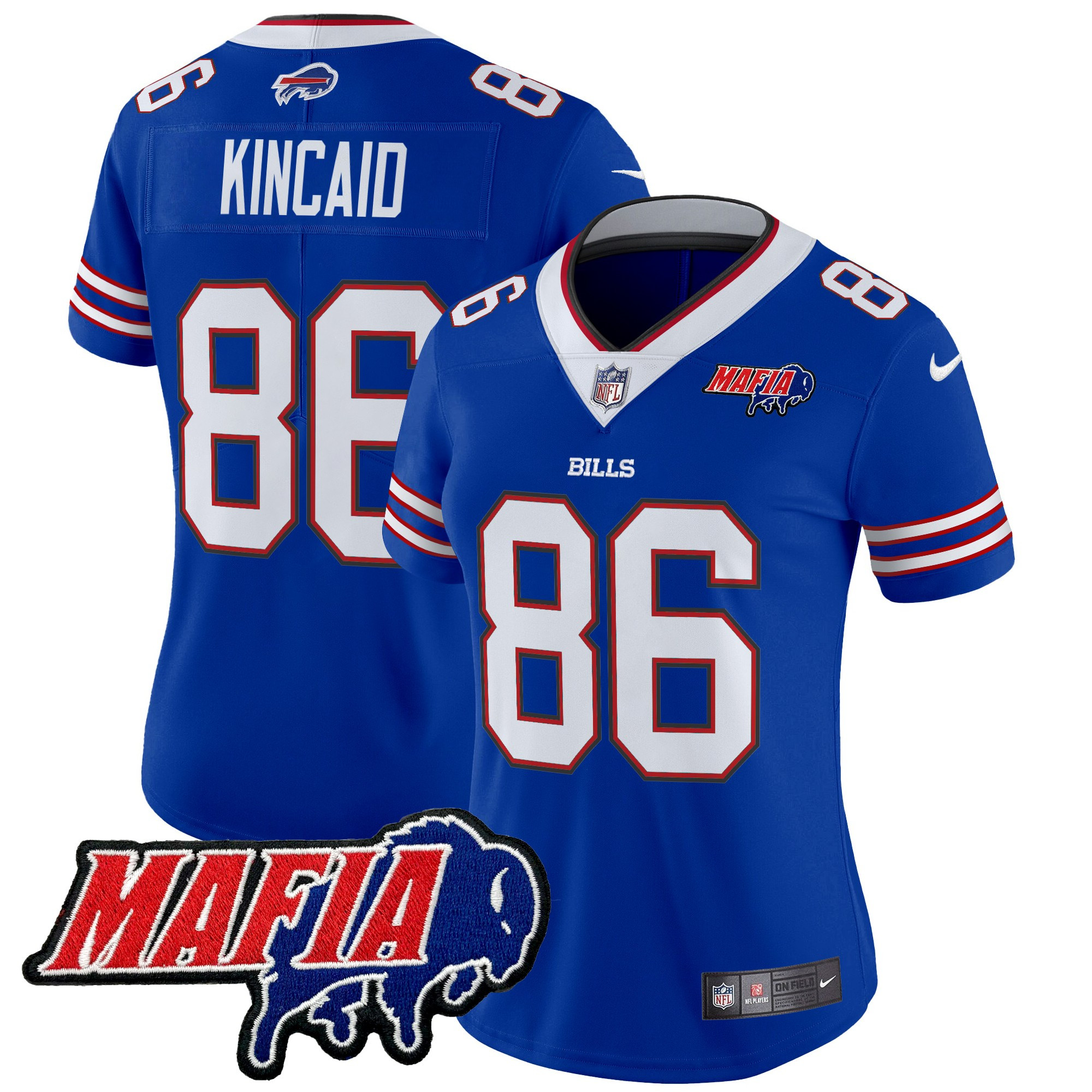 Women's Buffalo Bills 2025 Bills Mafia Patch Vapor Limited Jersey - All Stitched