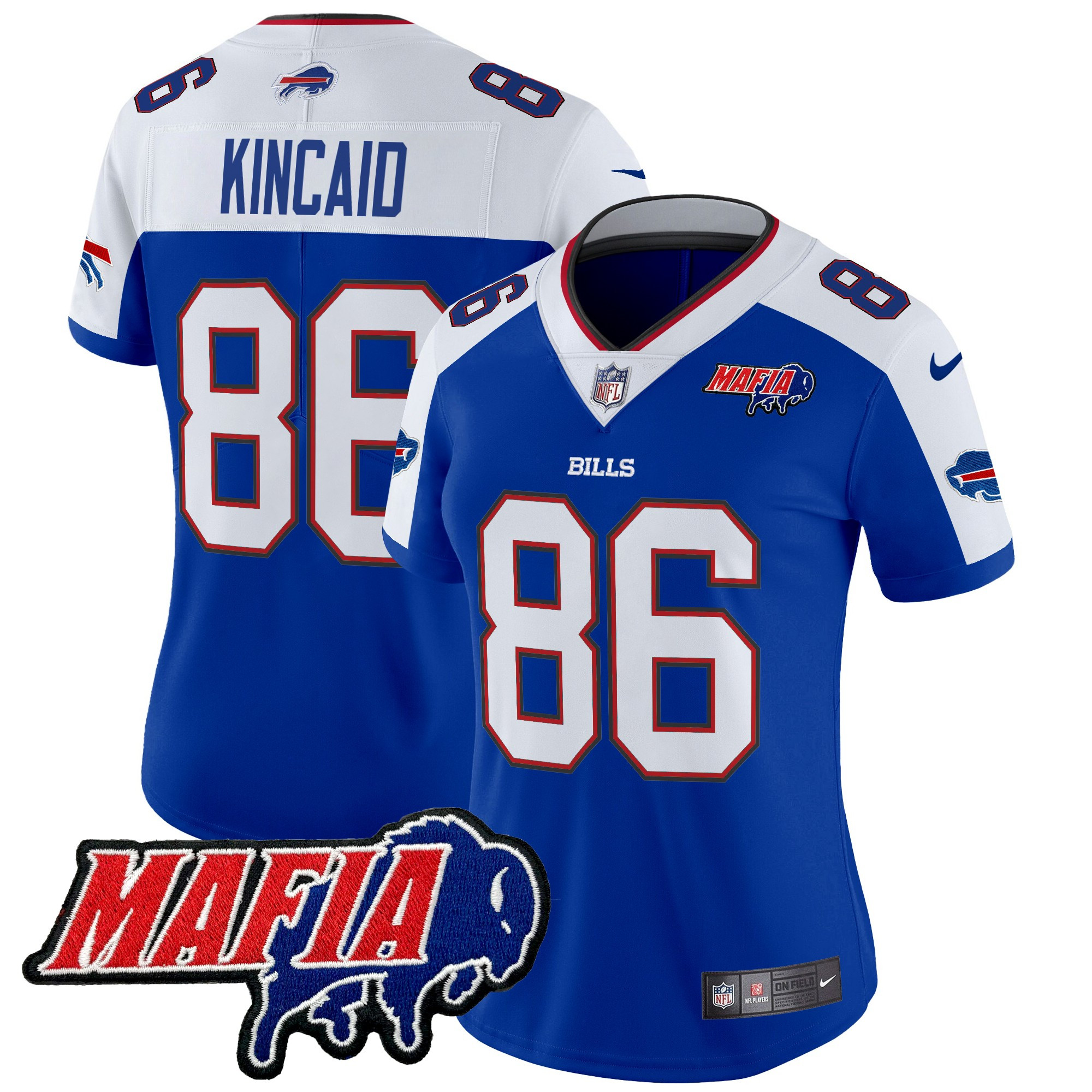 Women's Buffalo Bills 2025 Bills Mafia Patch Vapor Limited Jersey - All Stitched
