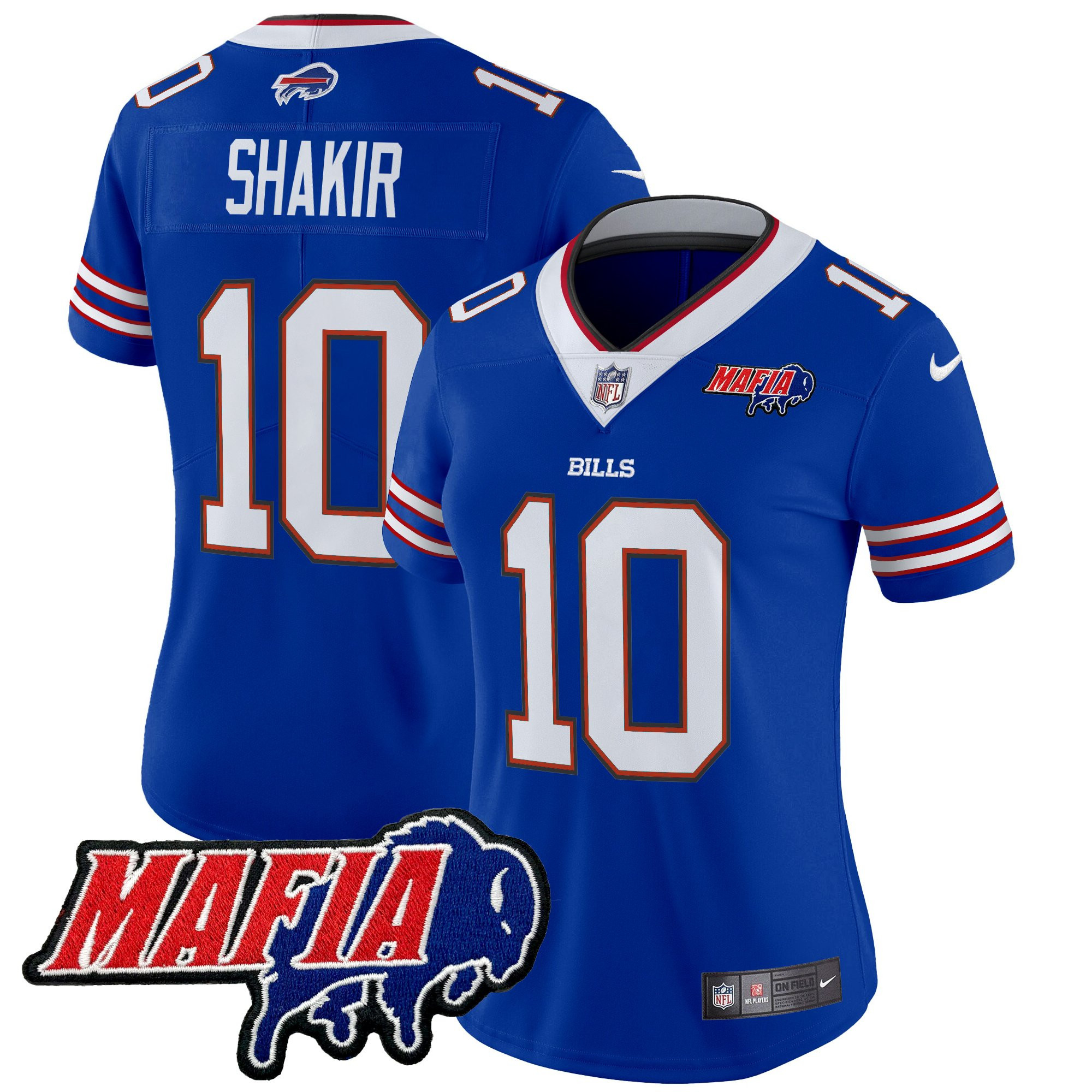 Women's Buffalo Bills 2025 Bills Mafia Patch Vapor Limited Jersey - All Stitched