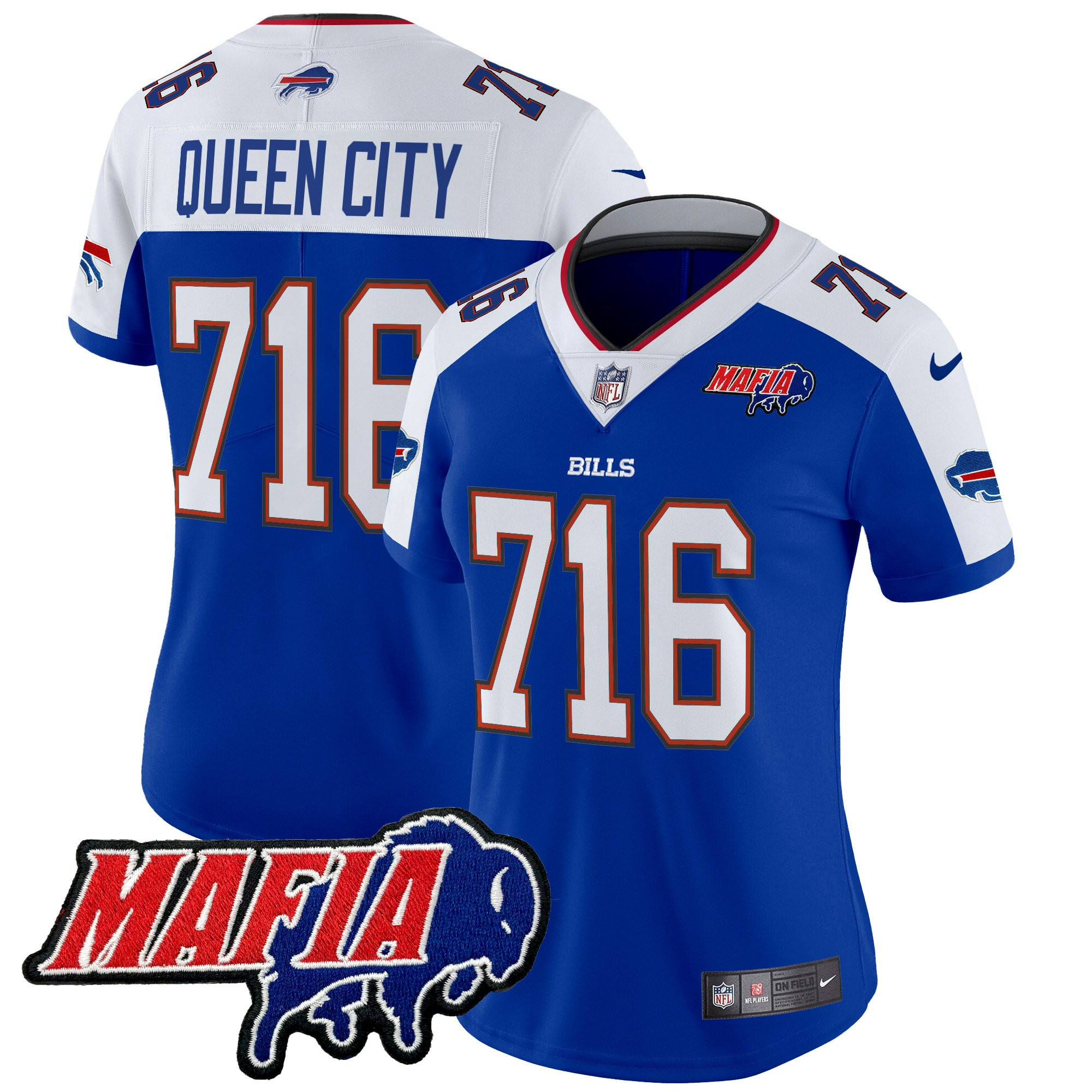 Women's Buffalo Bills 2025 Bills Mafia Patch Vapor Limited Jersey - All Stitched