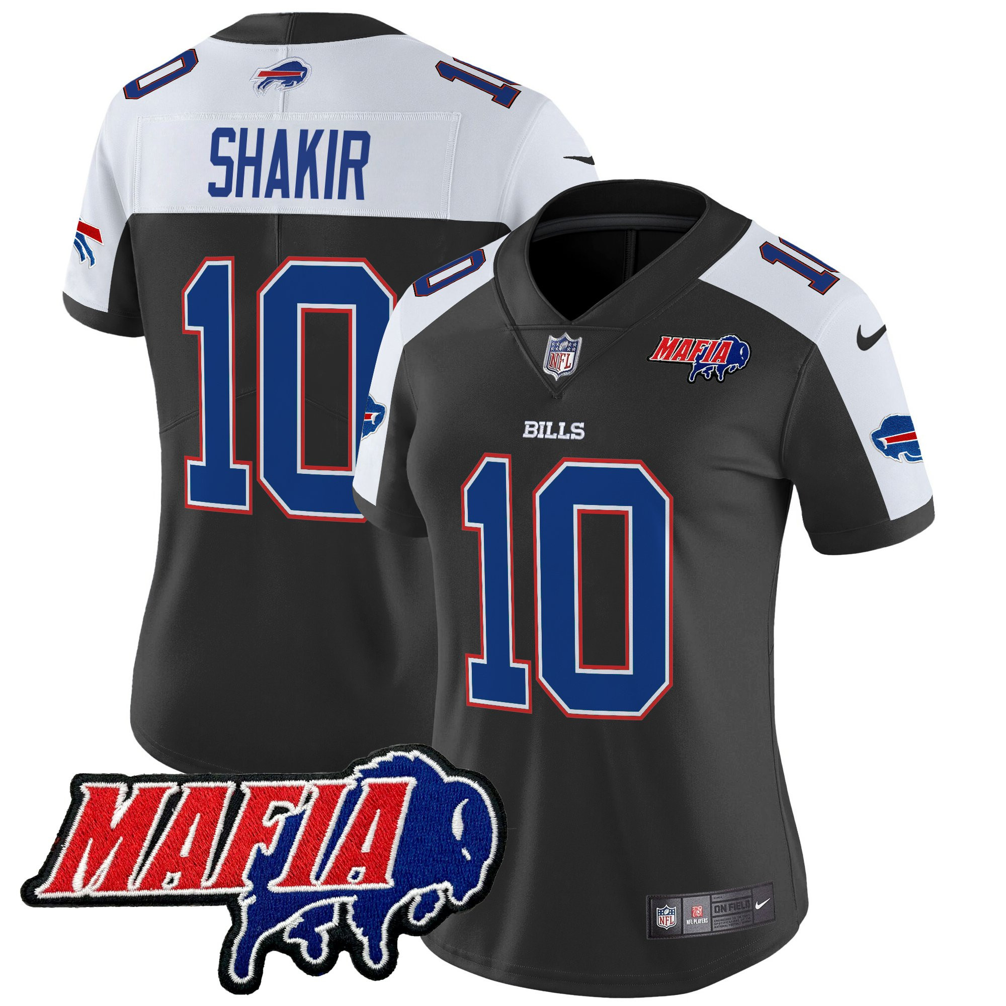 Women's Buffalo Bills 2025 Bills Mafia Patch Vapor Limited Jersey - All Stitched