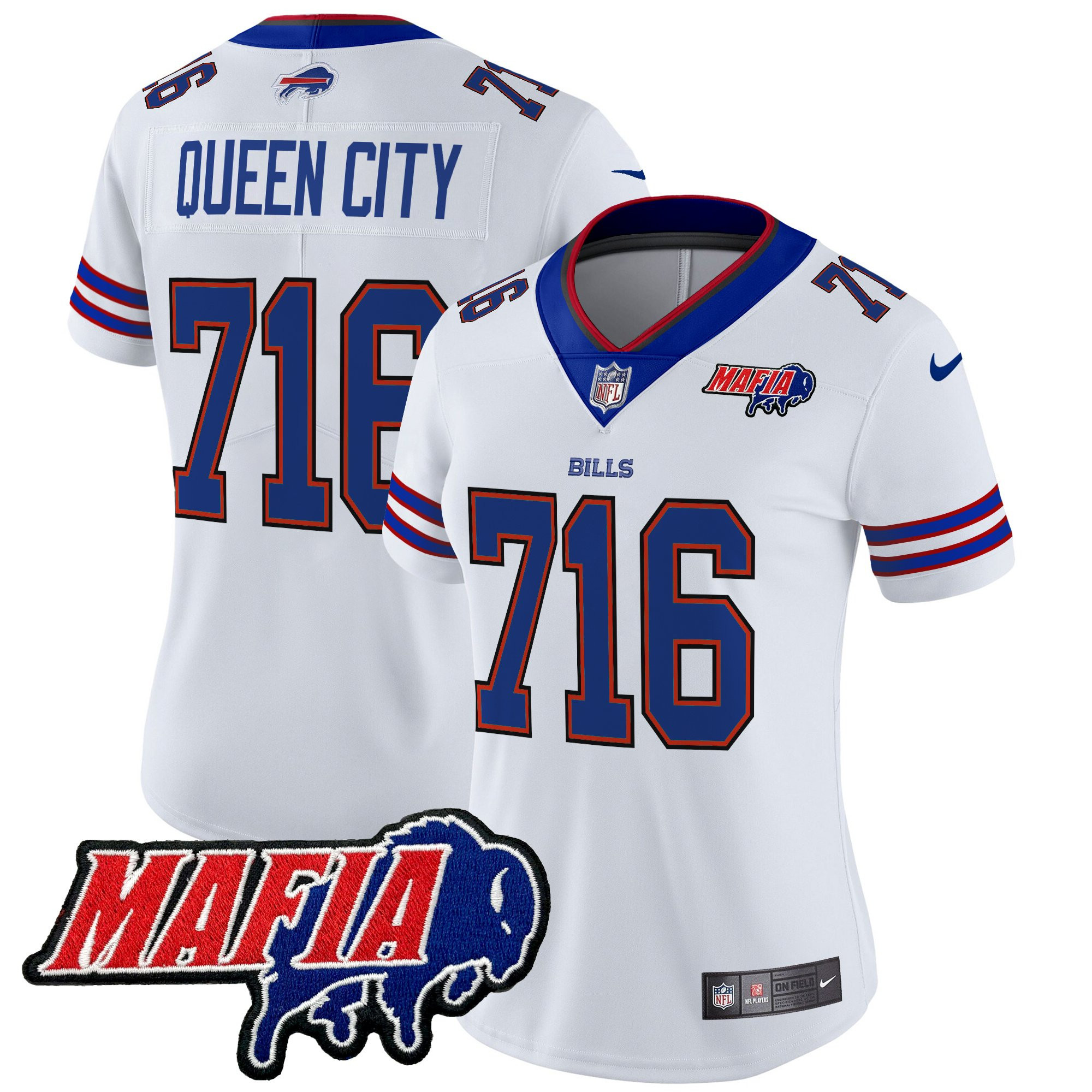 Women's Buffalo Bills 2025 Bills Mafia Patch Vapor Limited Jersey - All Stitched