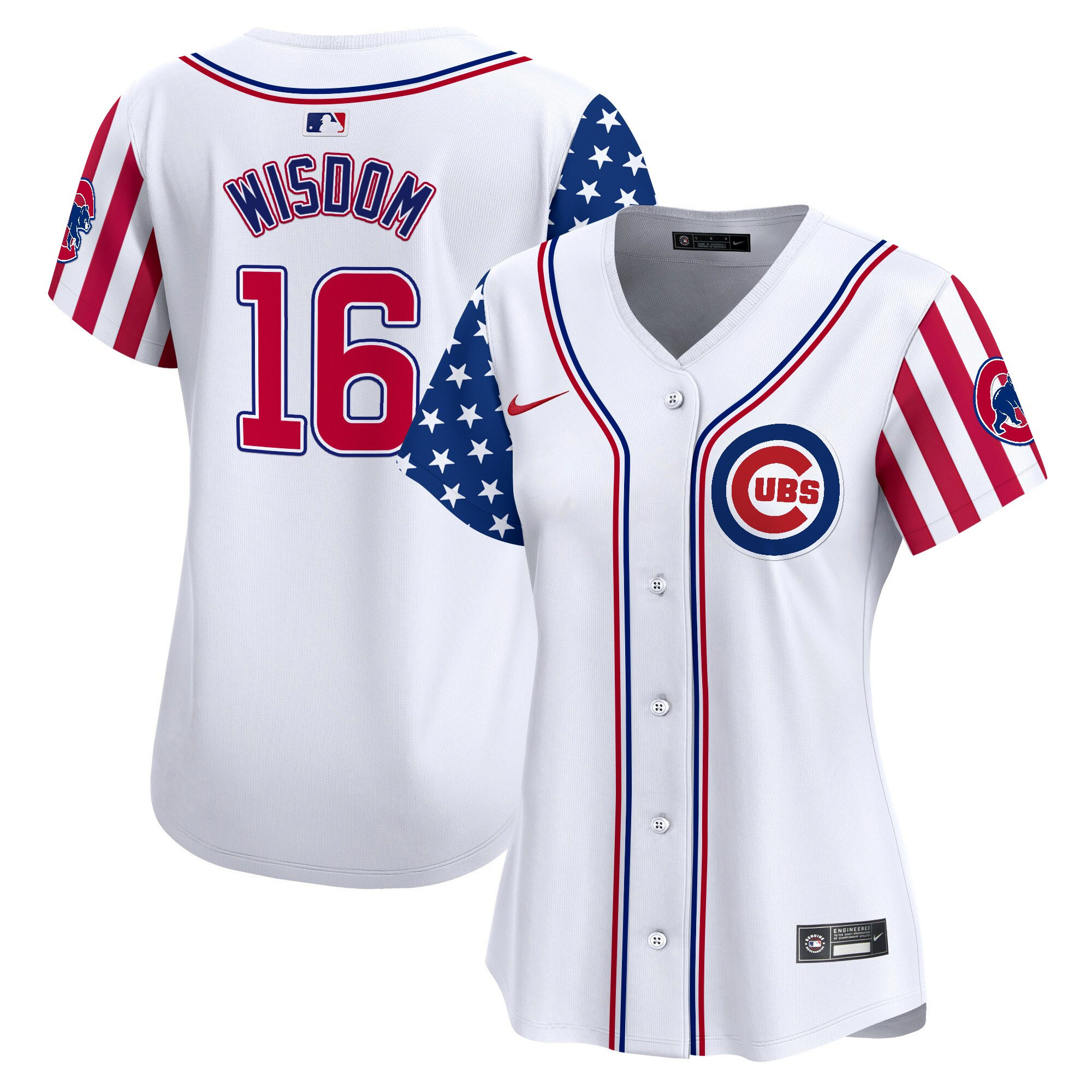 Women's Chicago Cubs 2025 Independence Day Vapor Premier Limited Jersey - All Stitched