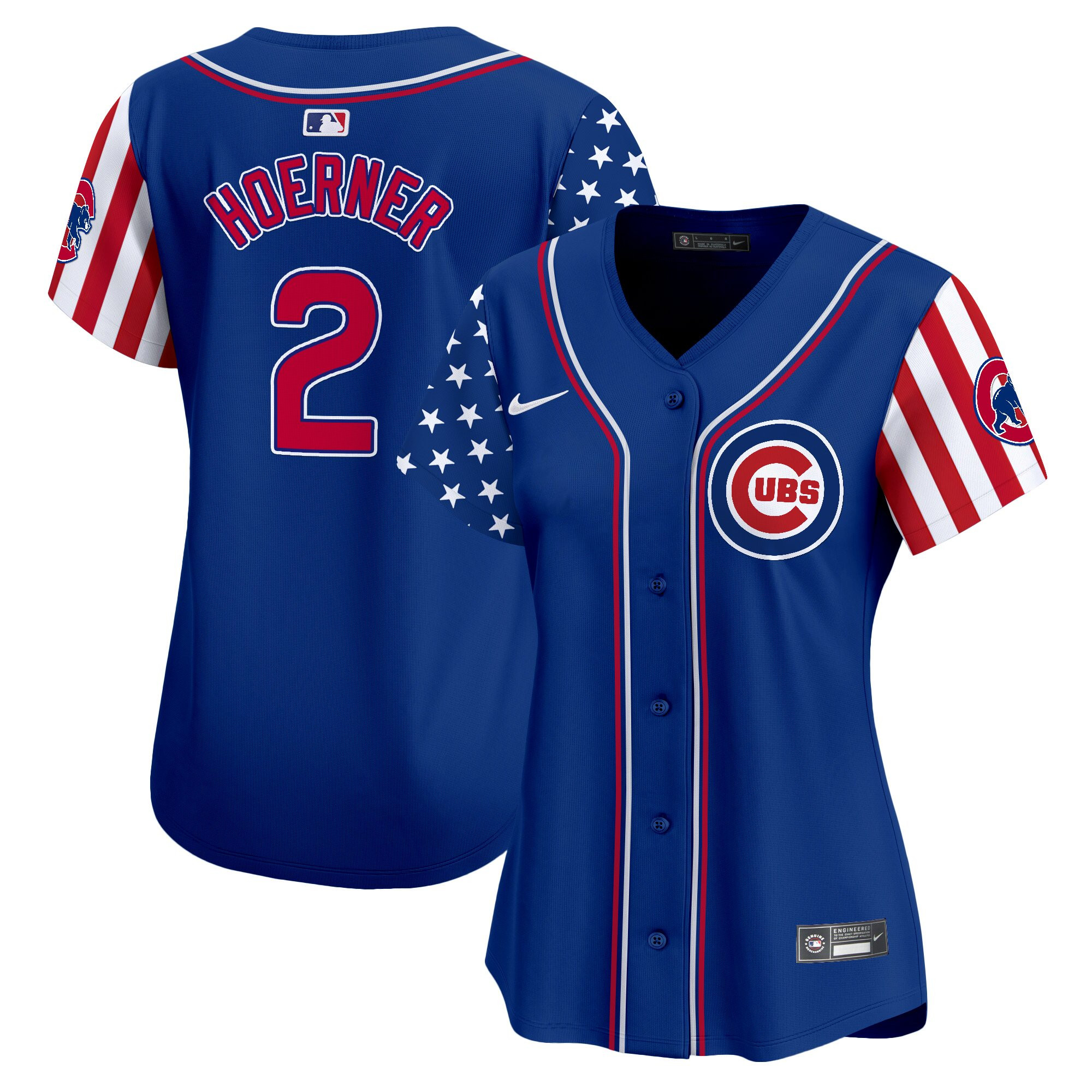 Women's Chicago Cubs 2025 Independence Day Vapor Premier Limited Jersey - All Stitched