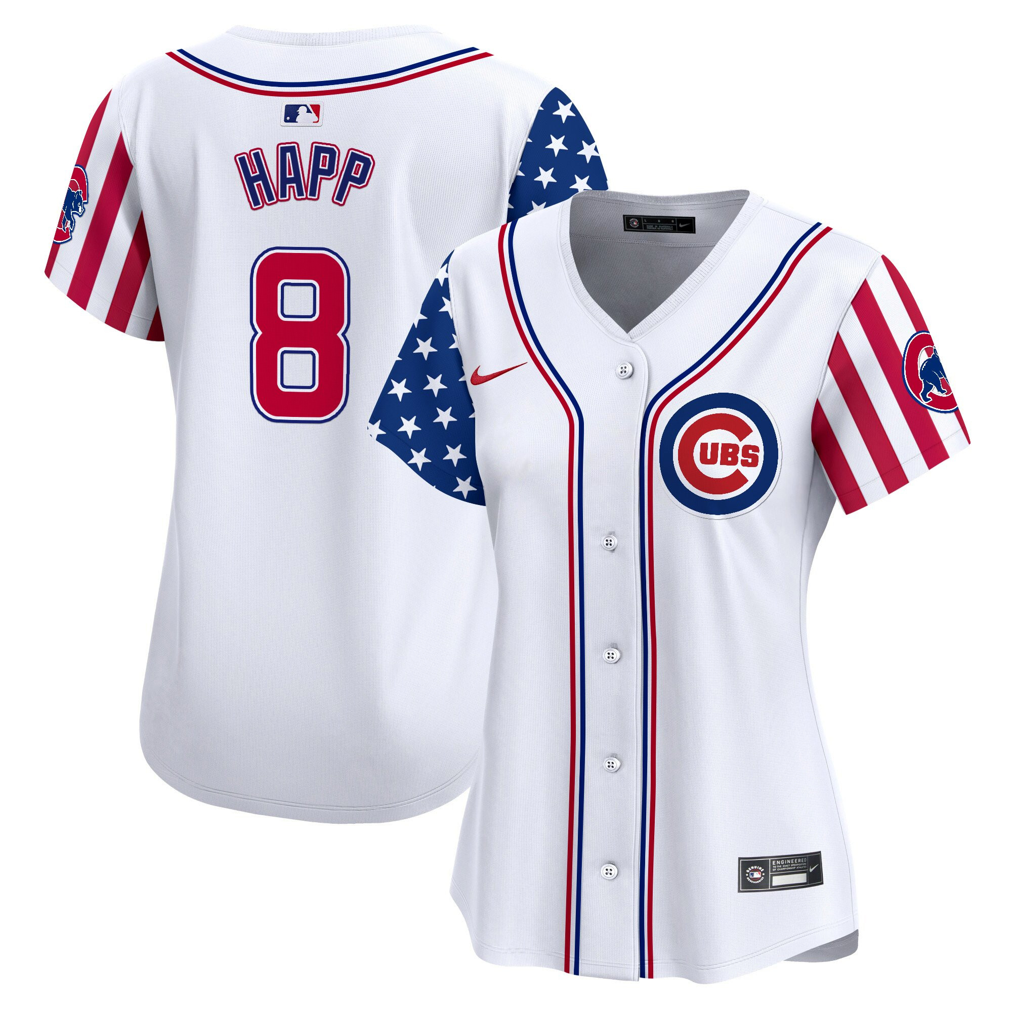 Women's Chicago Cubs 2025 Independence Day Vapor Premier Limited Jersey - All Stitched
