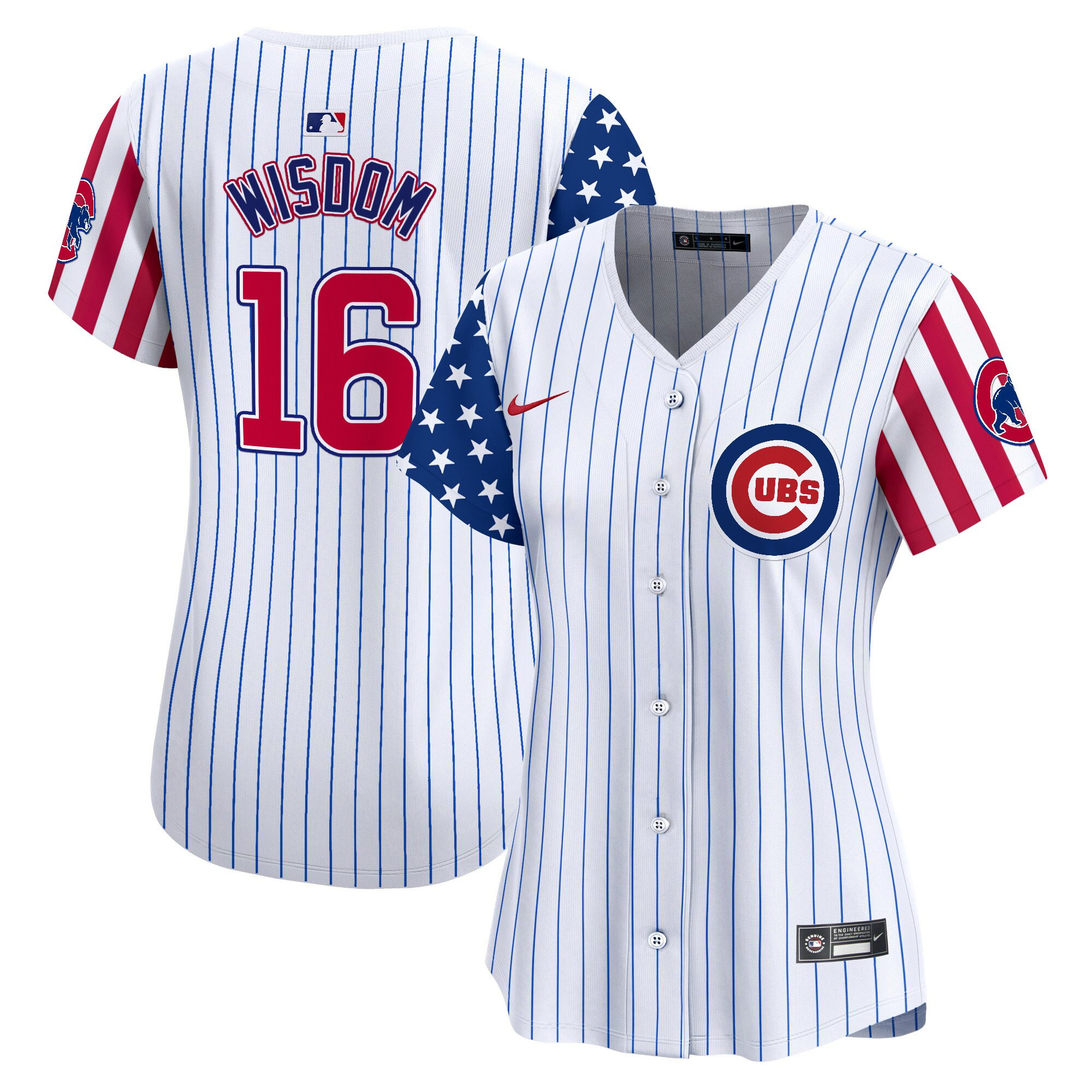 Women's Chicago Cubs 2025 Independence Day Vapor Premier Limited Jersey - All Stitched