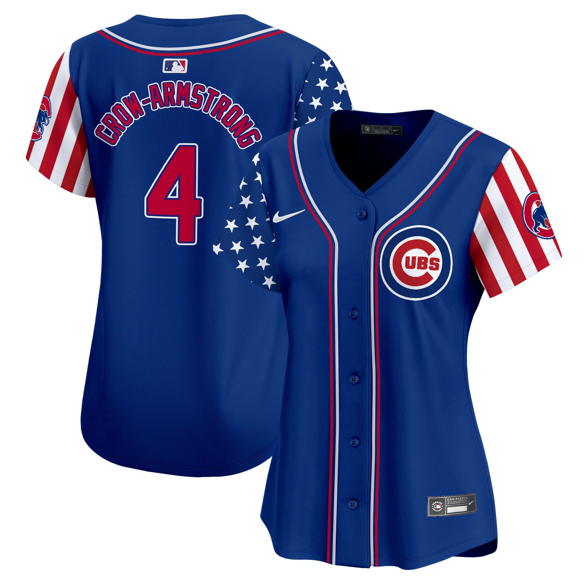 Women's Chicago Cubs 2025 Independence Day Vapor Premier Limited Jersey - All Stitched