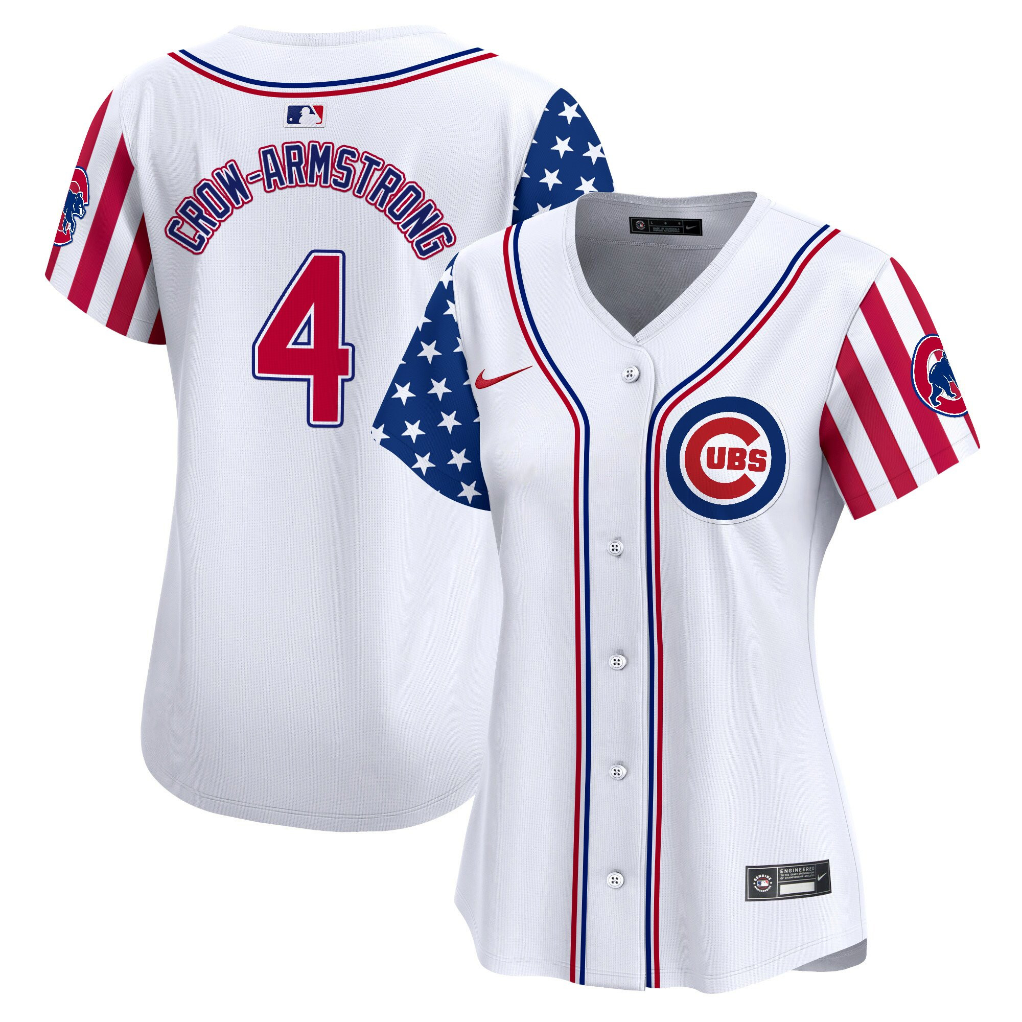 Women's Chicago Cubs 2025 Independence Day Vapor Premier Limited Jersey - All Stitched