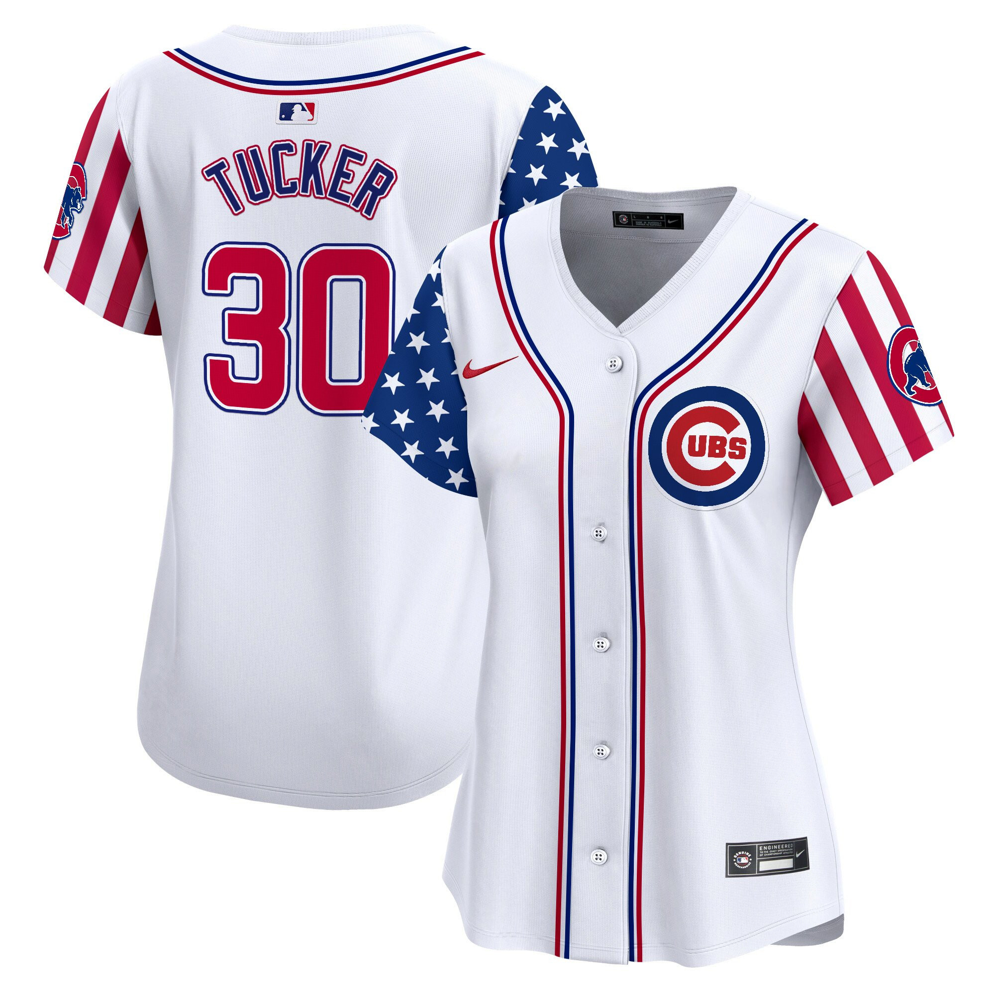 Women's Chicago Cubs 2025 Independence Day Vapor Premier Limited Jersey - All Stitched