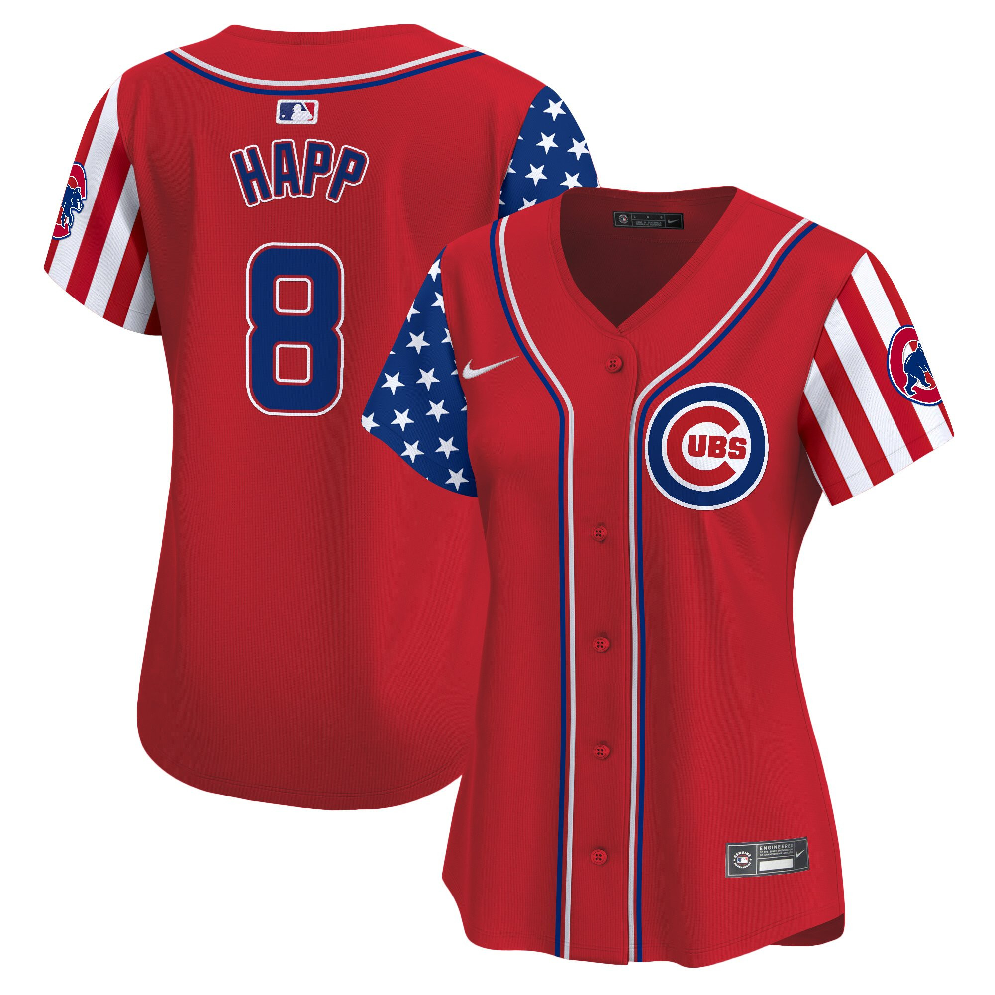 Women's Chicago Cubs 2025 Independence Day Vapor Premier Limited Jersey - All Stitched