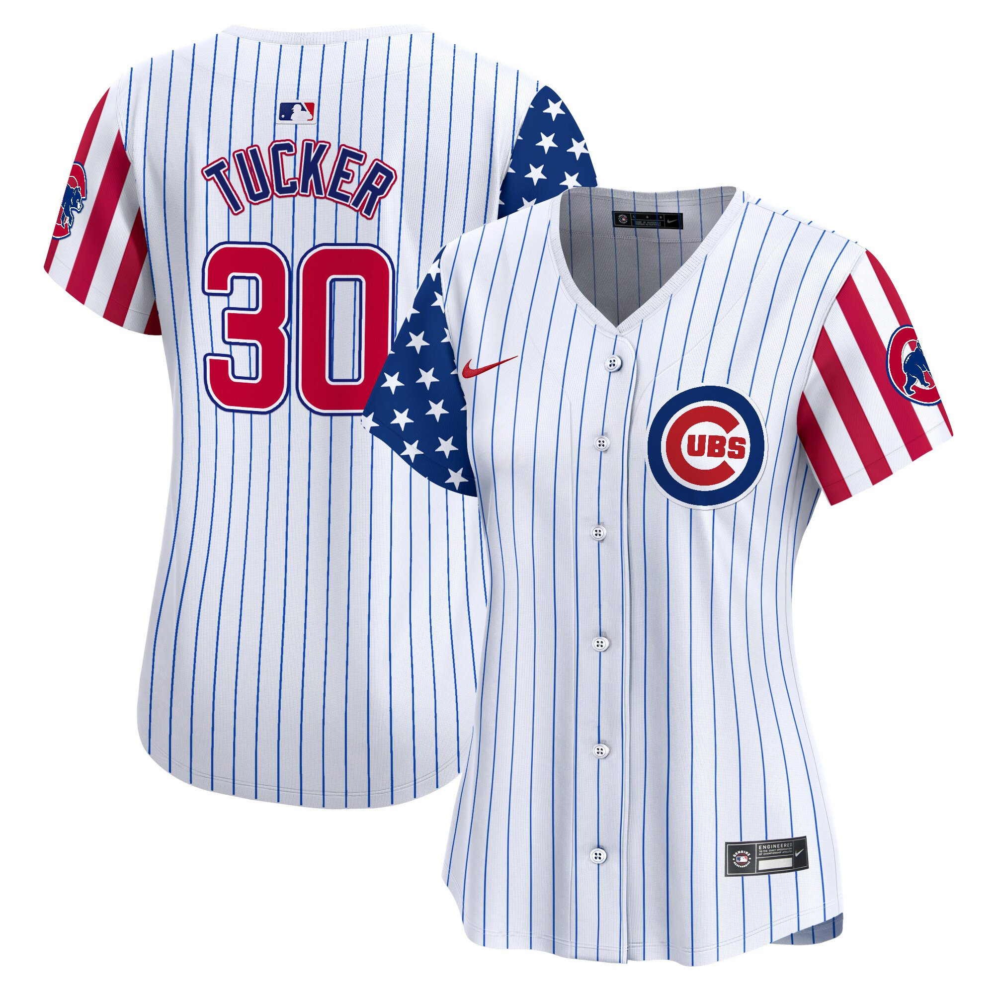 Women's Chicago Cubs 2025 Independence Day Vapor Premier Limited Jersey - All Stitched
