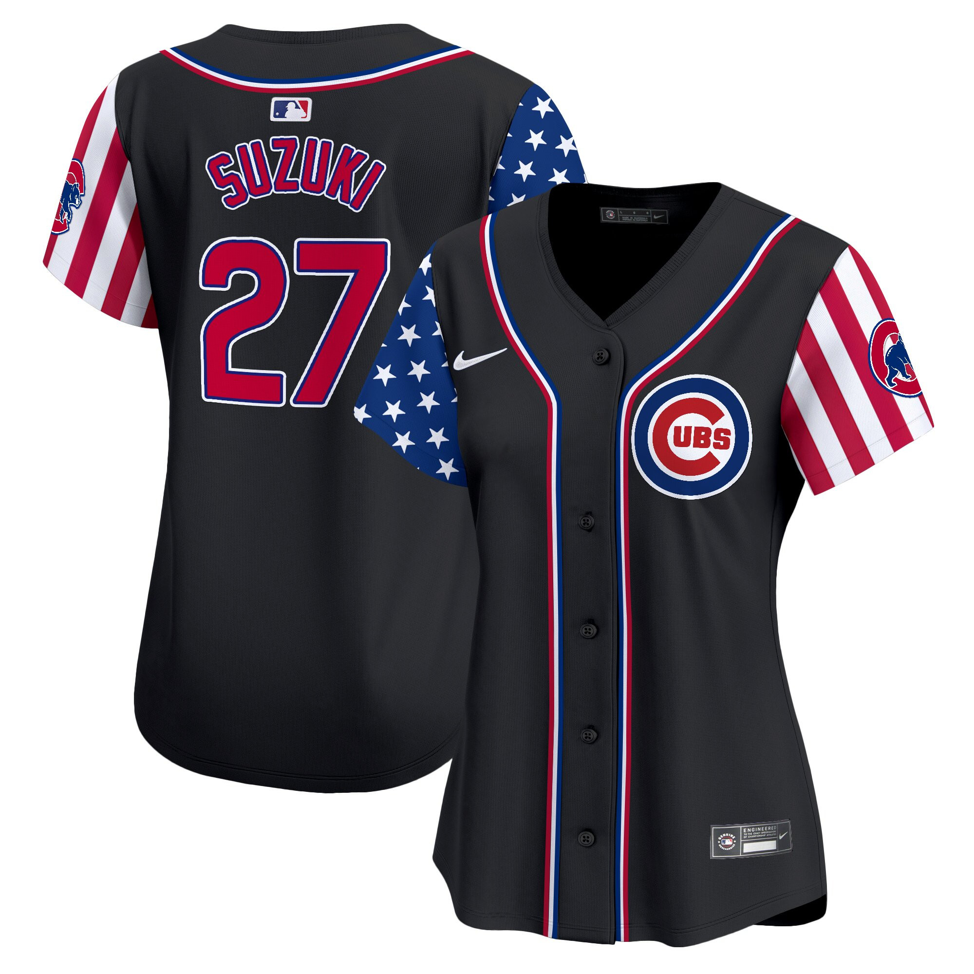 Women's Chicago Cubs 2025 Independence Day Vapor Premier Limited Jersey - All Stitched