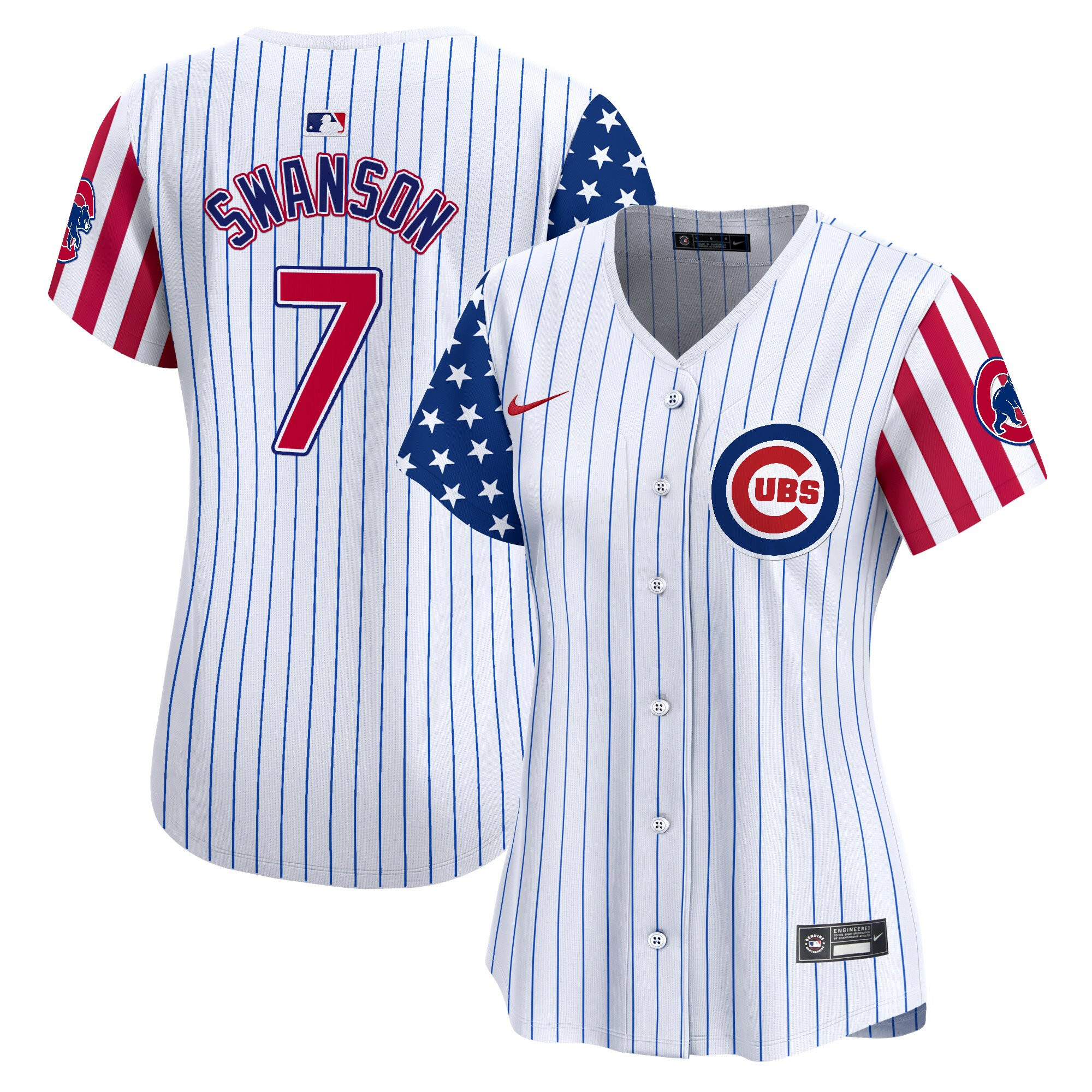 Women's Chicago Cubs 2025 Independence Day Vapor Premier Limited Jersey - All Stitched