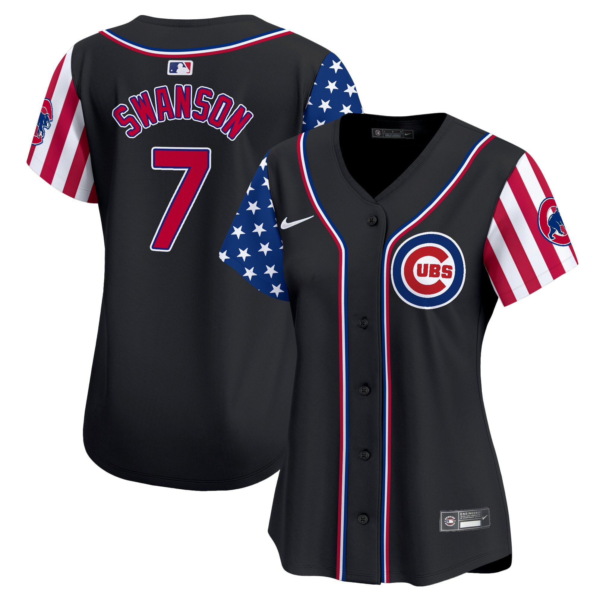 Women's Chicago Cubs 2025 Independence Day Vapor Premier Limited Jersey - All Stitched