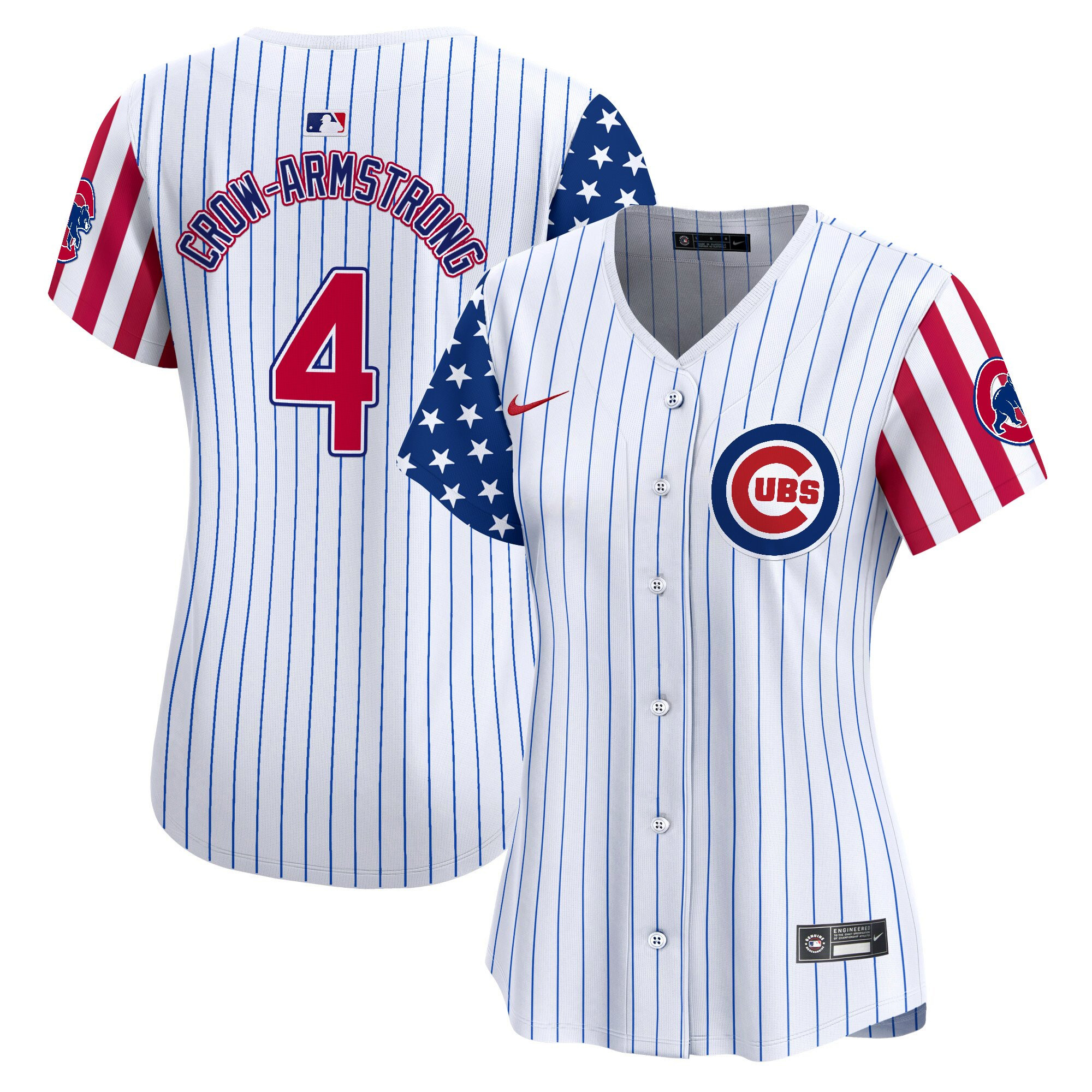 Women's Chicago Cubs 2025 Independence Day Vapor Premier Limited Jersey - All Stitched