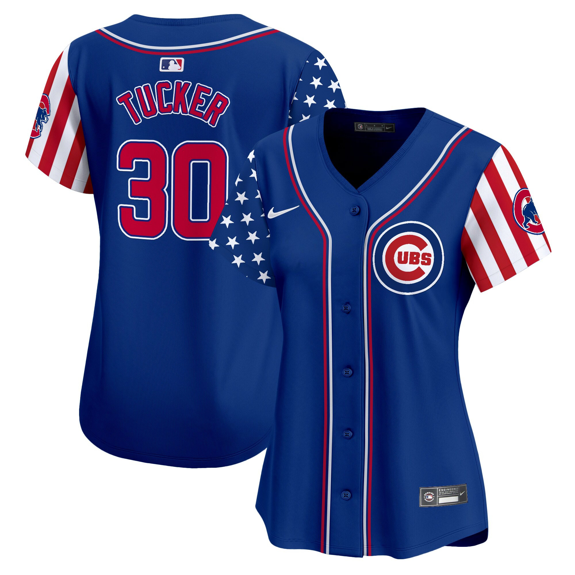 Women's Chicago Cubs 2025 Independence Day Vapor Premier Limited Jersey - All Stitched