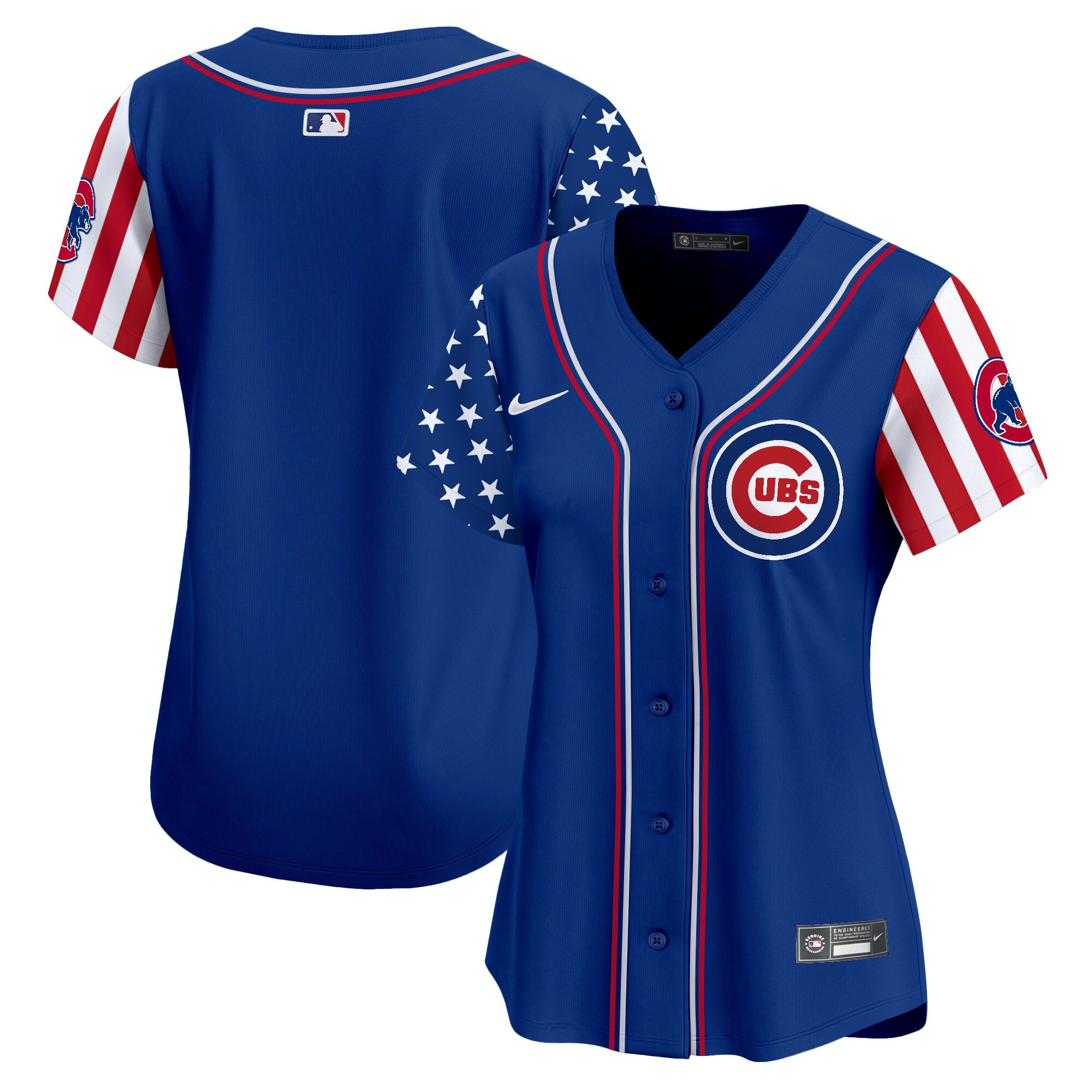 Women's Chicago Cubs 2025 Independence Day Vapor Premier Limited Jersey - All Stitched