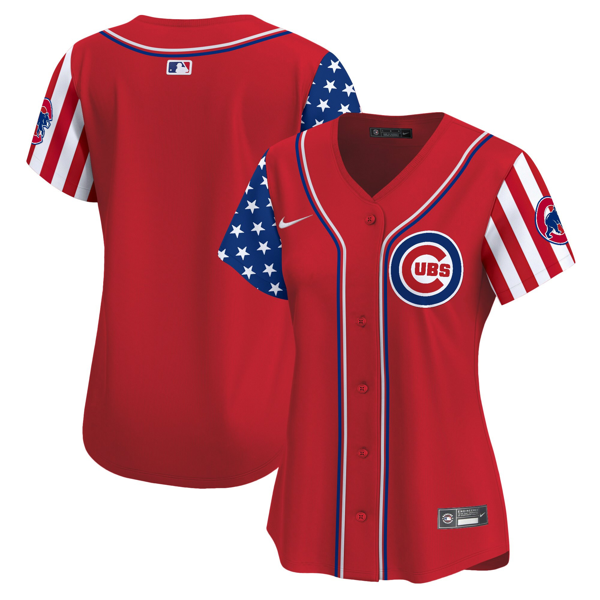 Women's Chicago Cubs 2025 Independence Day Vapor Premier Limited Jersey - All Stitched