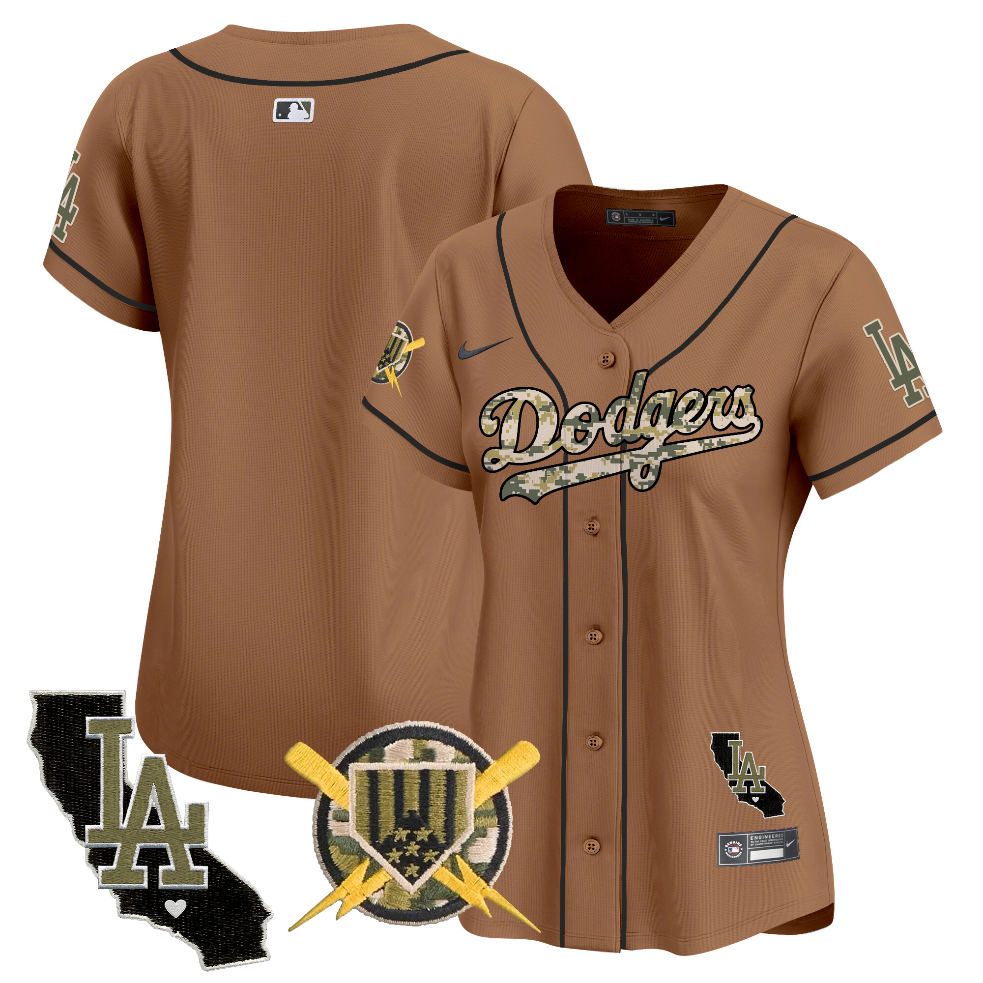 Women's Dodgers Armed Forces Day Vapor Premier Limited Jersey - All Stitched