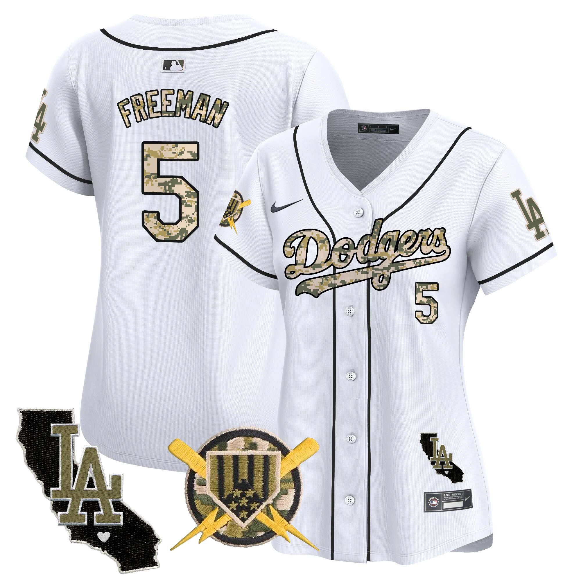 Women's Dodgers Armed Forces Day Vapor Premier Limited Jersey - All Stitched