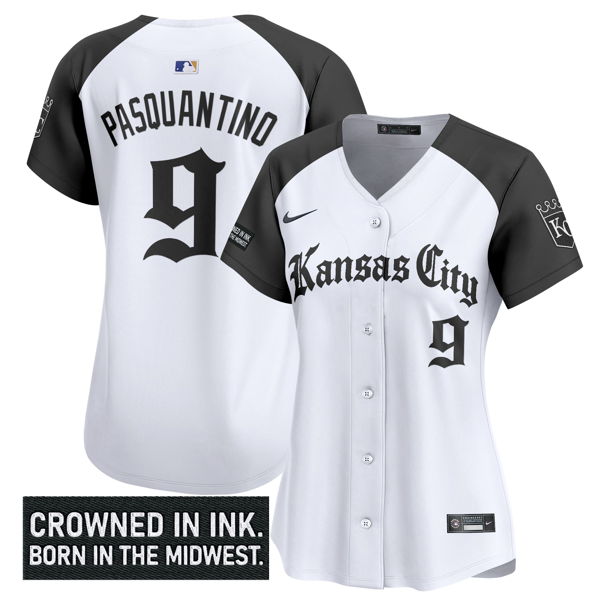 Women's Kansas City Royals 'Gothic Crown Edition' Vapor Premier Limited Jersey - All Stitched