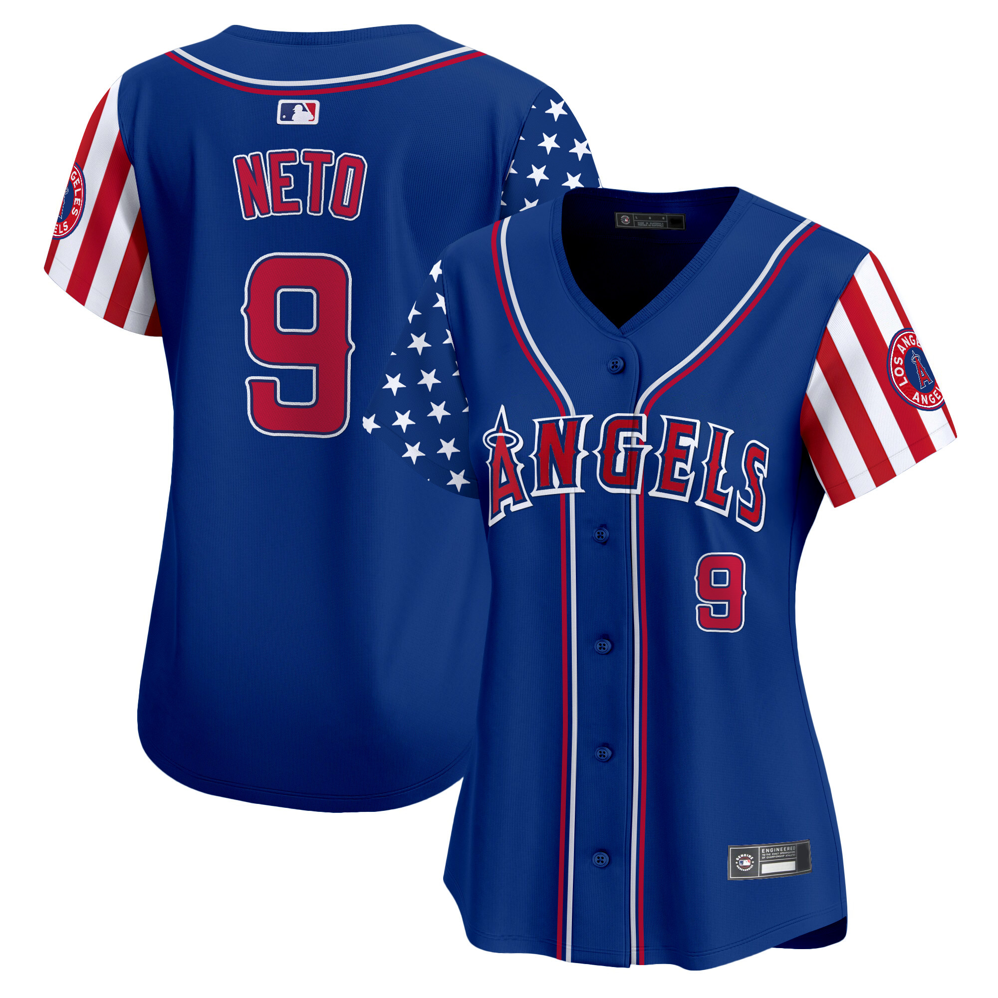 Women's Los Angeles Angels 2025 Independence Day Vapor Premier Limited Jersey - All Stitched